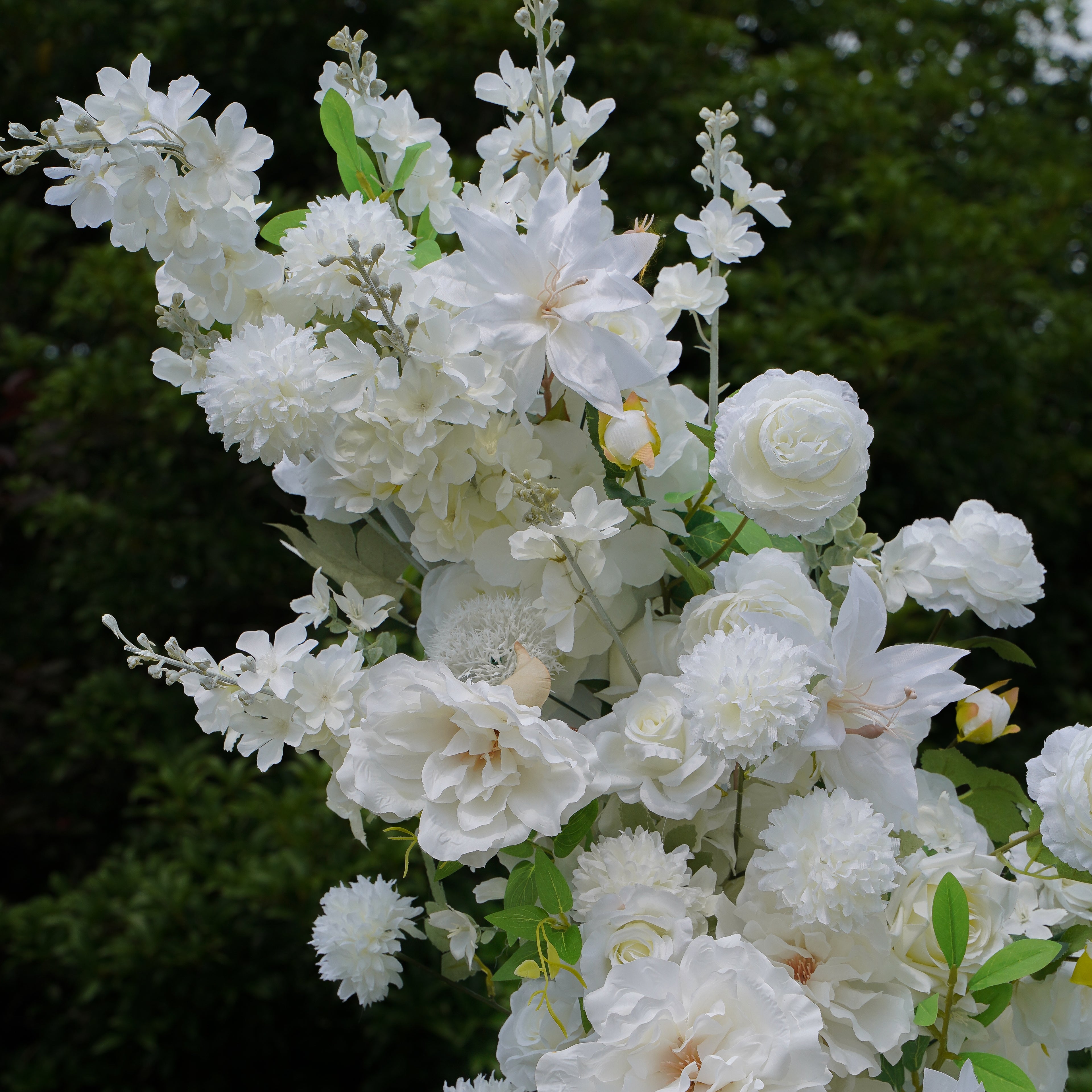 Q003:2023 New Wedding Party Background Floral Arch Decoration Including Frame Rose Morning