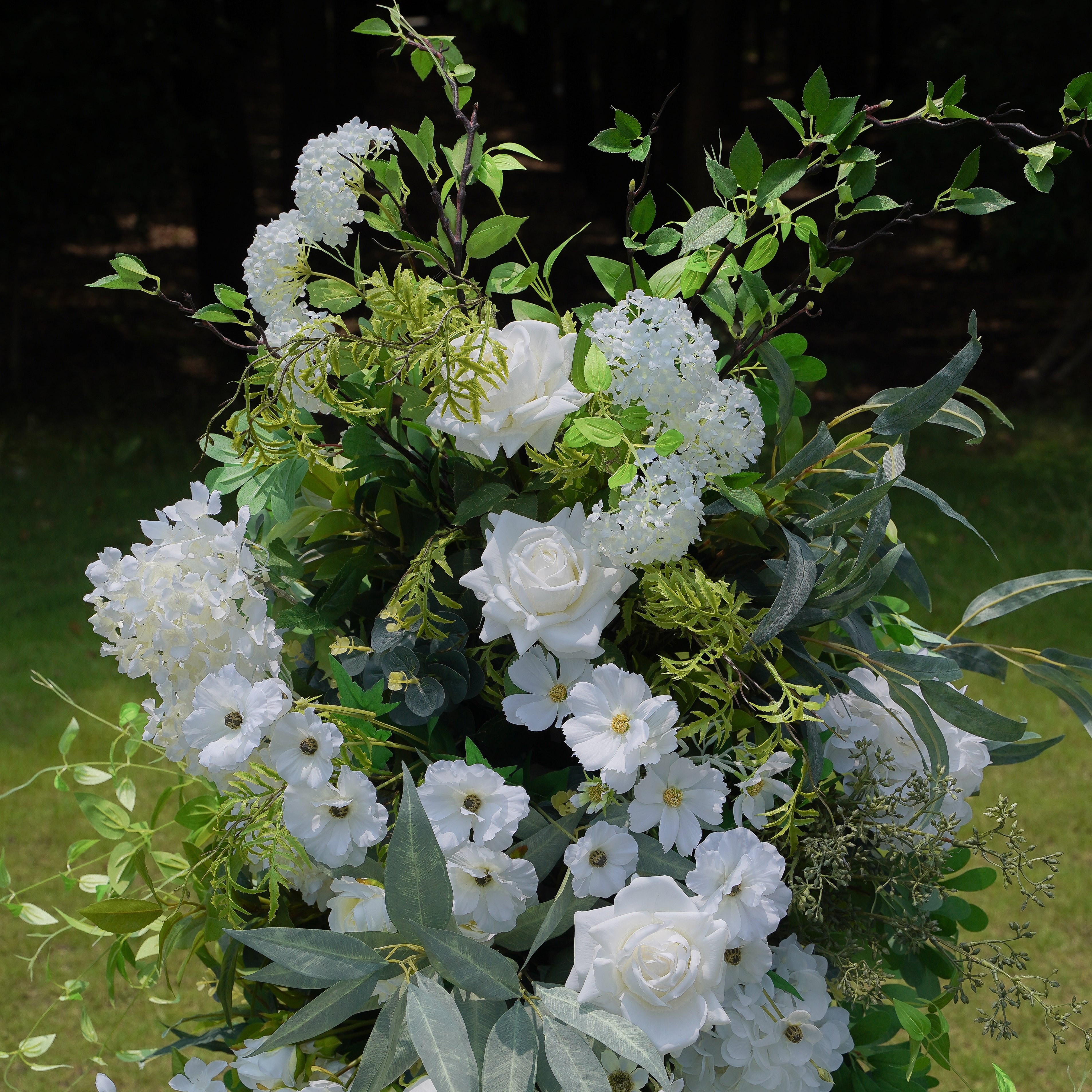 Gianna:2023 New Wedding Party Background Floral Arch Decoration Including Frame -R036 Rose Morning
