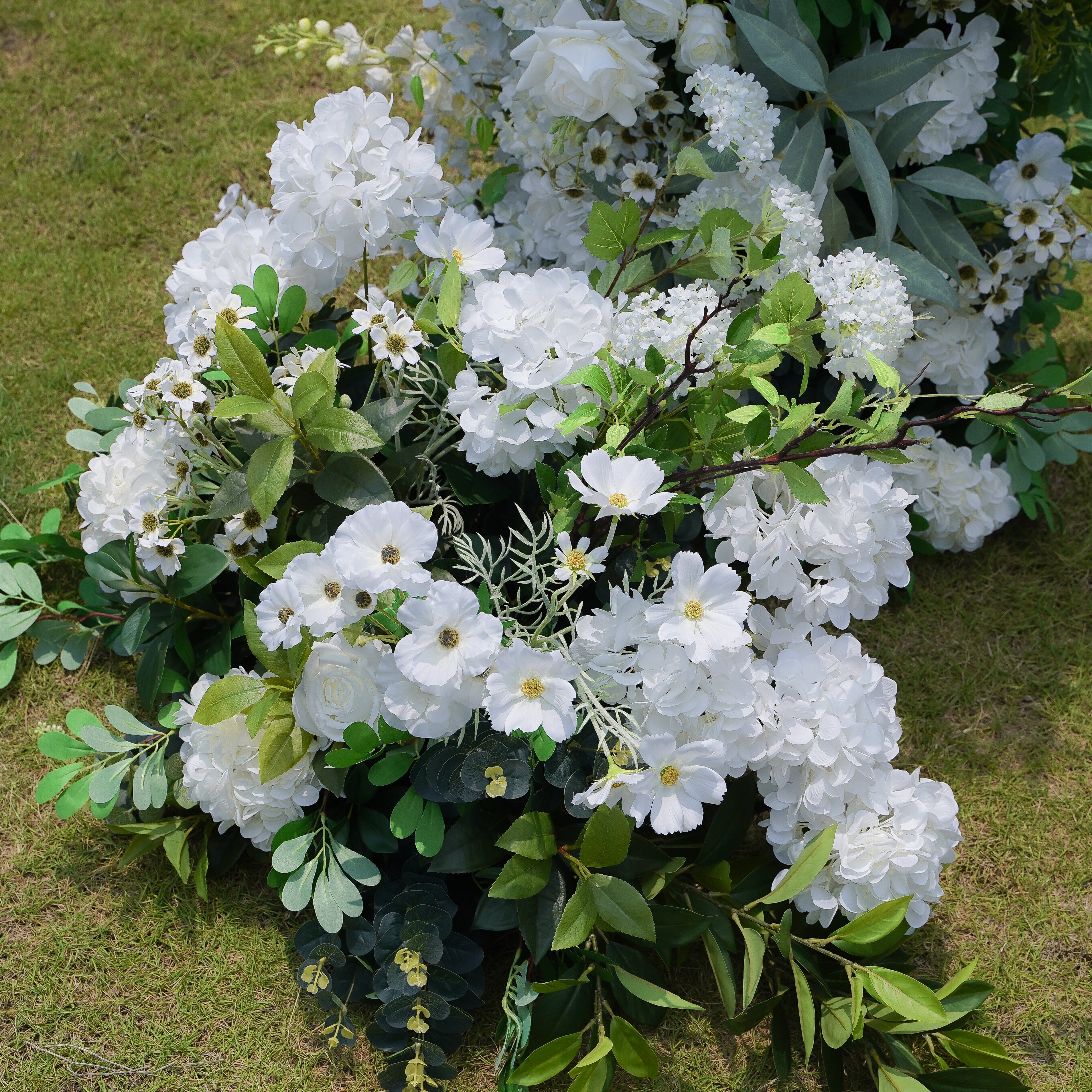 Gianna:2023 New Wedding Party Background Floral Arch Decoration Including Frame -R036 Rose Morning