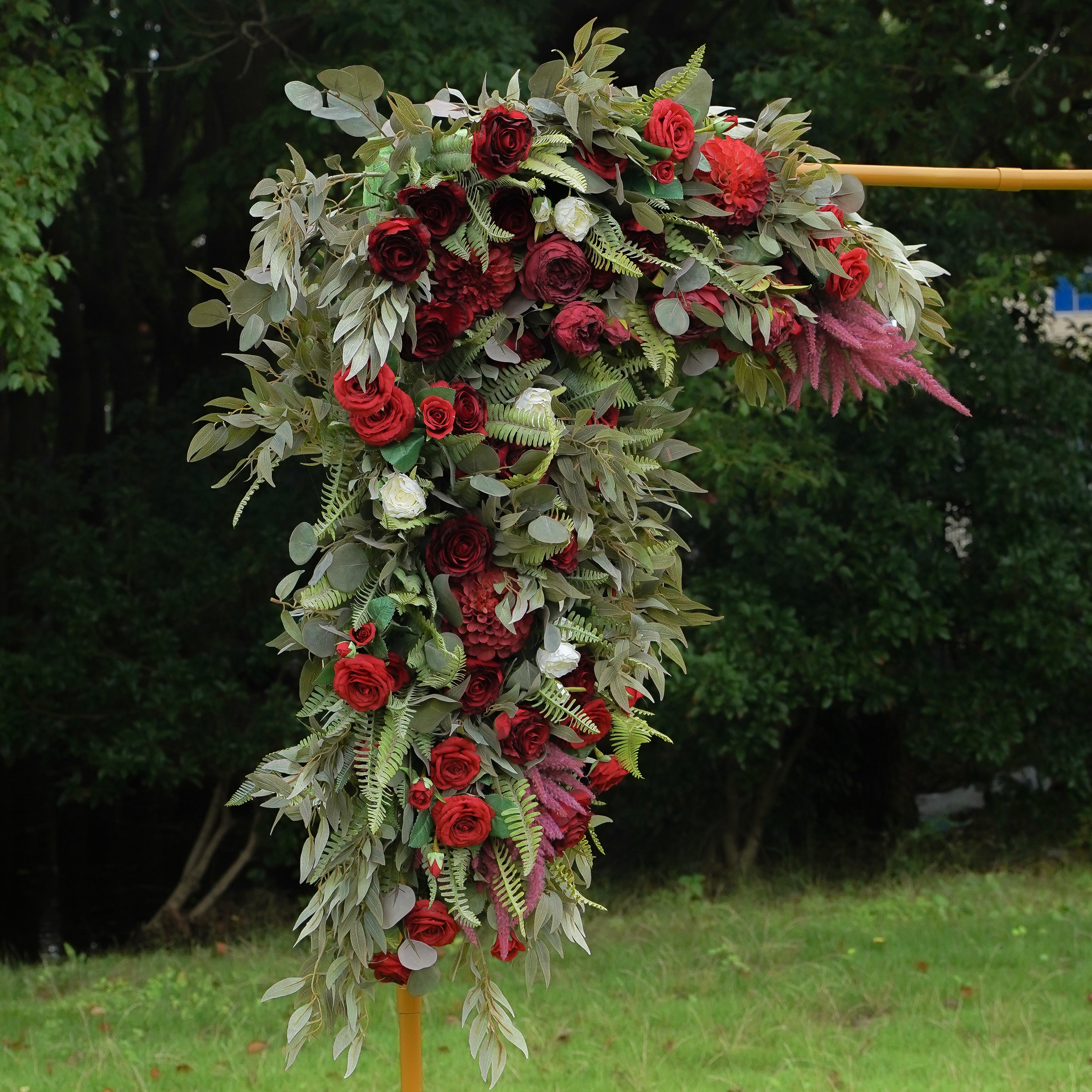 Z026: New 2023 New Wedding Party Background Floral Arch Decoration Rose Morning