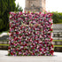 The flower walls are made of artificial flowers in various colors, layered at different levels to create a lush, elegant and natural look. The exclusive zipper design and roll-up design make it easy to install and remove.Rose Morning