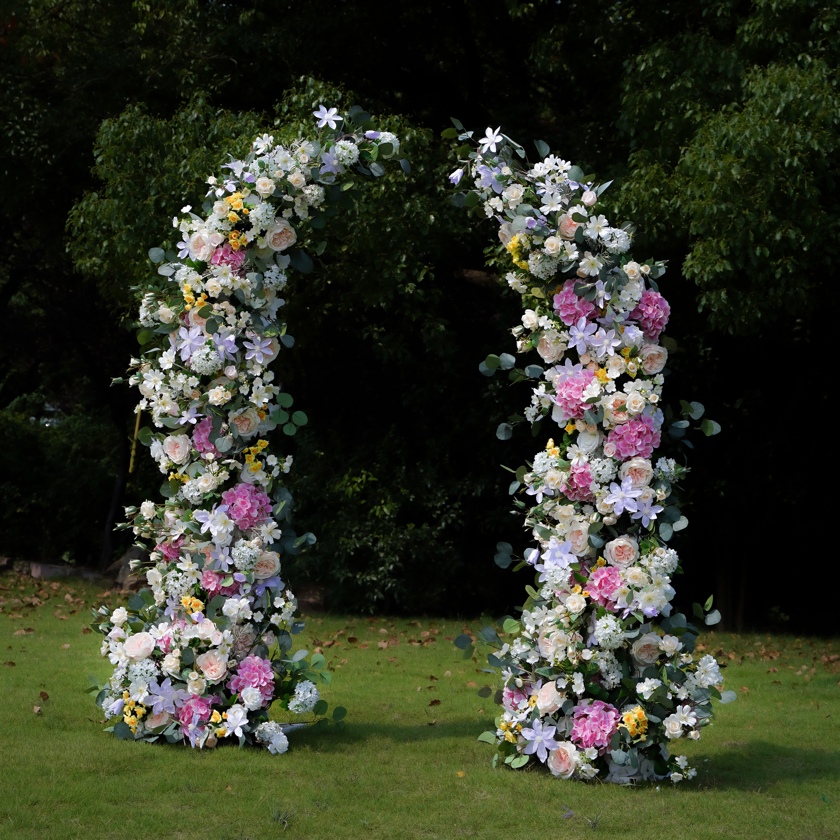 Flower Wall,Artificial Flower,Alexa Arch : 2023 New Wedding Party Background Floral Arch Decoration Including Frame -R854,Rose morning