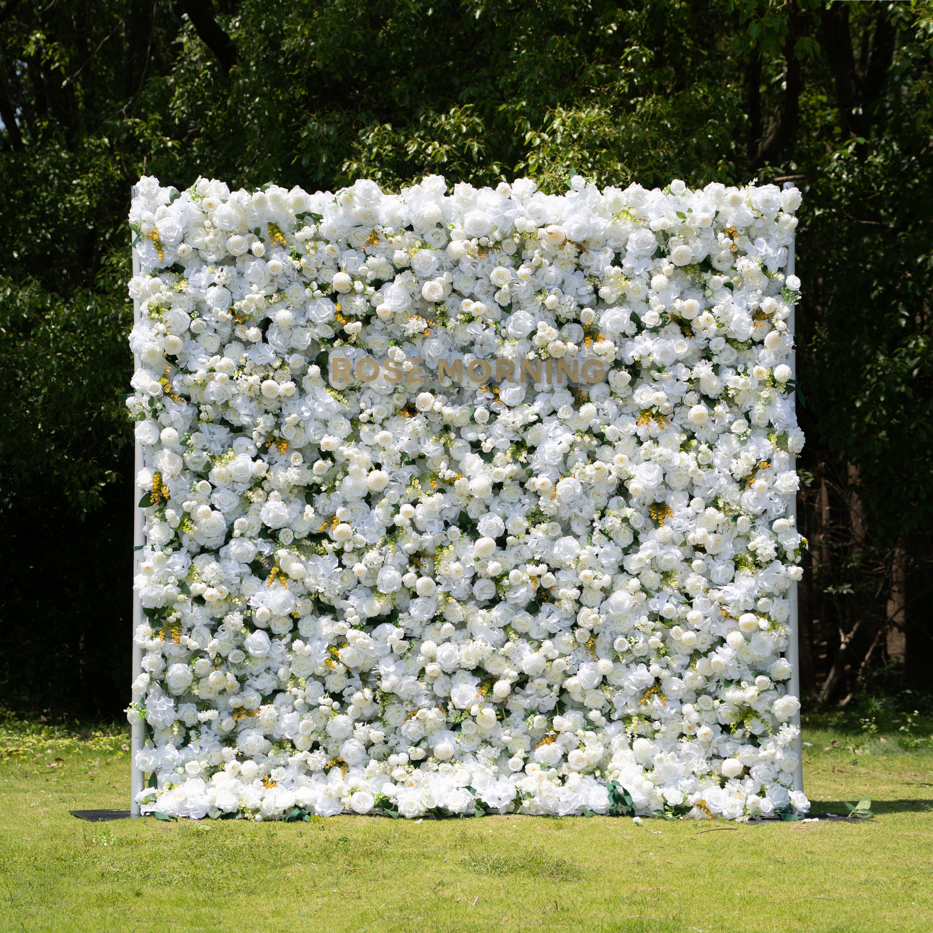 Labu :3D Fabric Artificial rolling up curtain flower wall