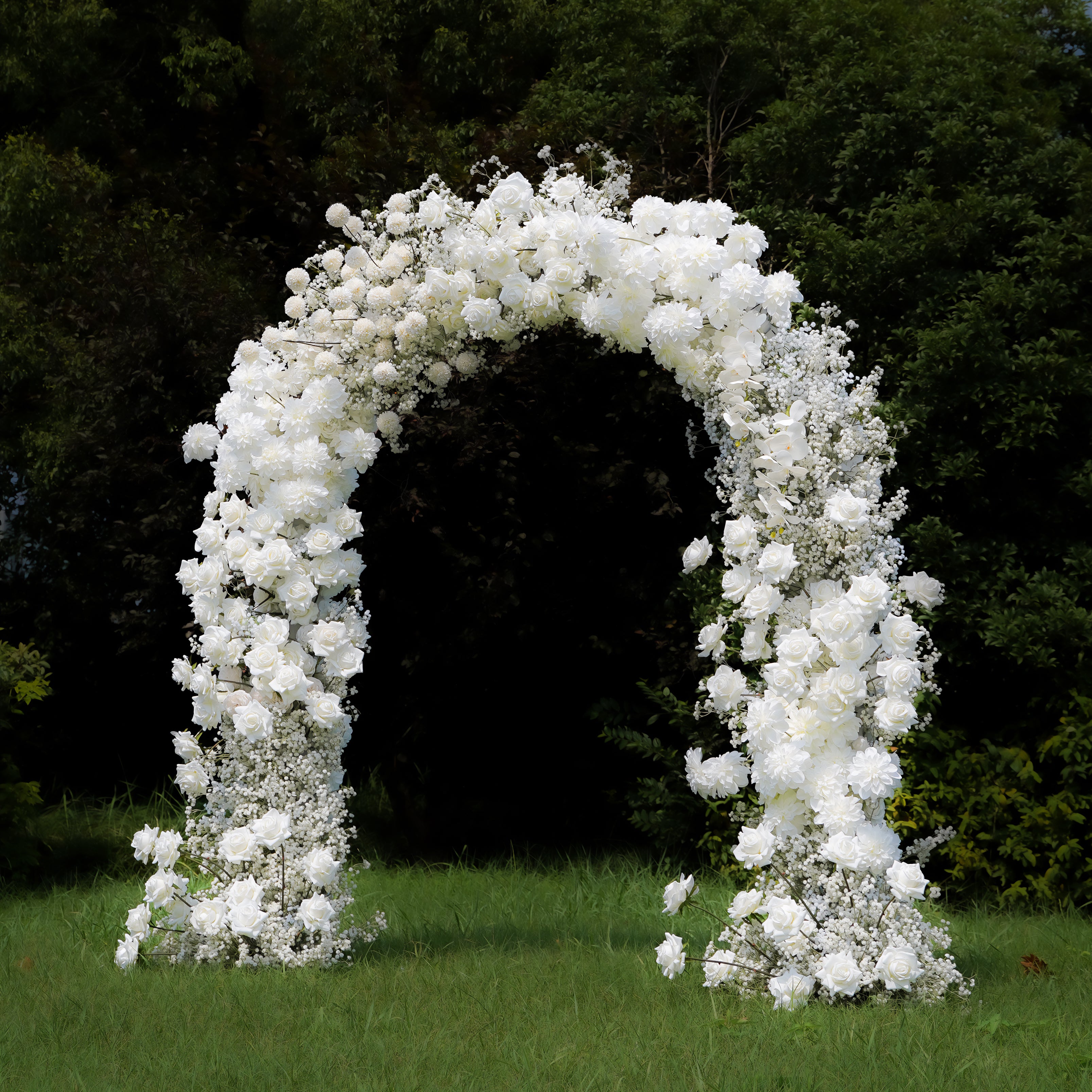 Naomi:2023 New Wedding Party Background Floral Arch Decoration Including Frame -R051 Rose Morning