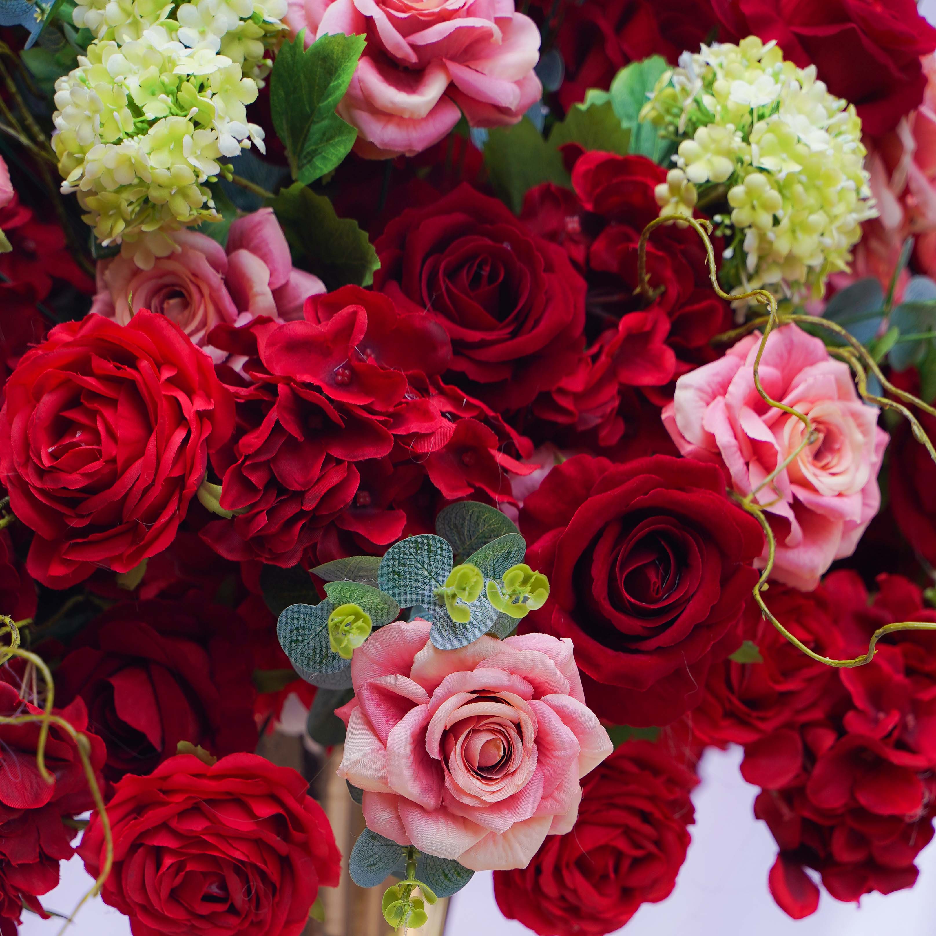 Vermilion Flower Ball:Flower Centerpiece Bouquet Table Decoration Flower Ball -R245 Rose Morning
