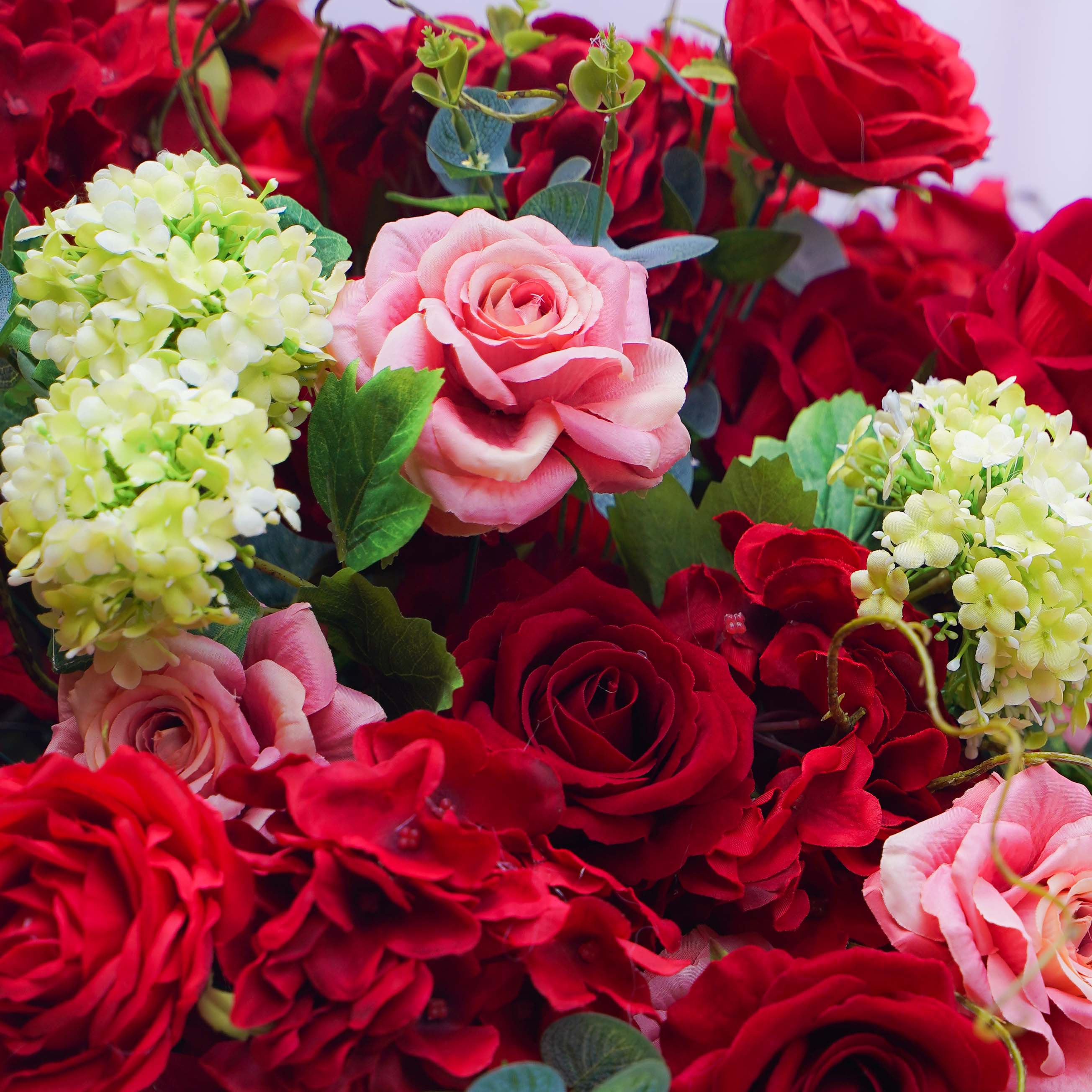 Vermilion Flower Ball:Flower Centerpiece Bouquet Table Decoration Flower Ball -R245 Rose Morning
