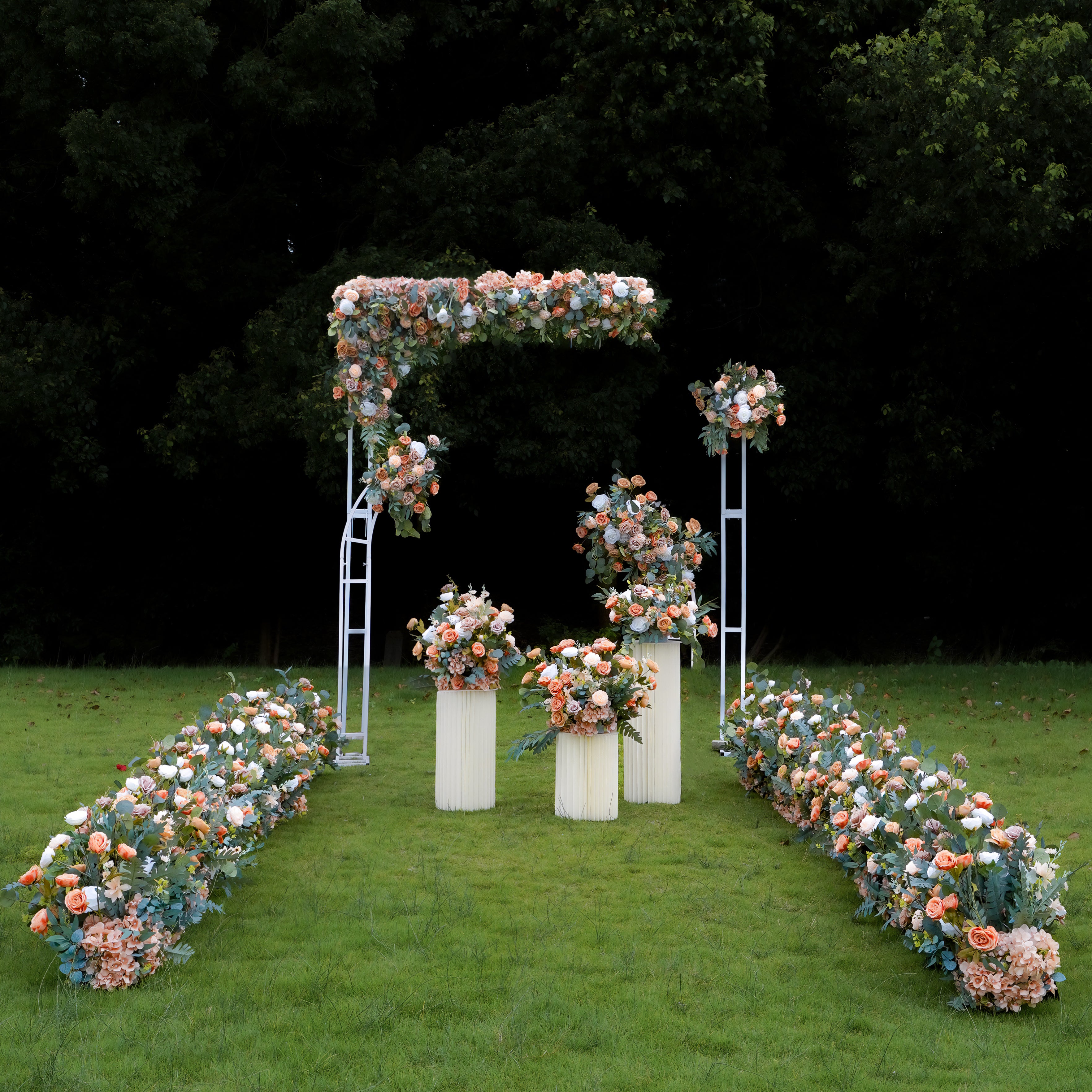 C050:2023 New Flower Centerpiece Bouquet Table Decoration Flower Set Rose Morning