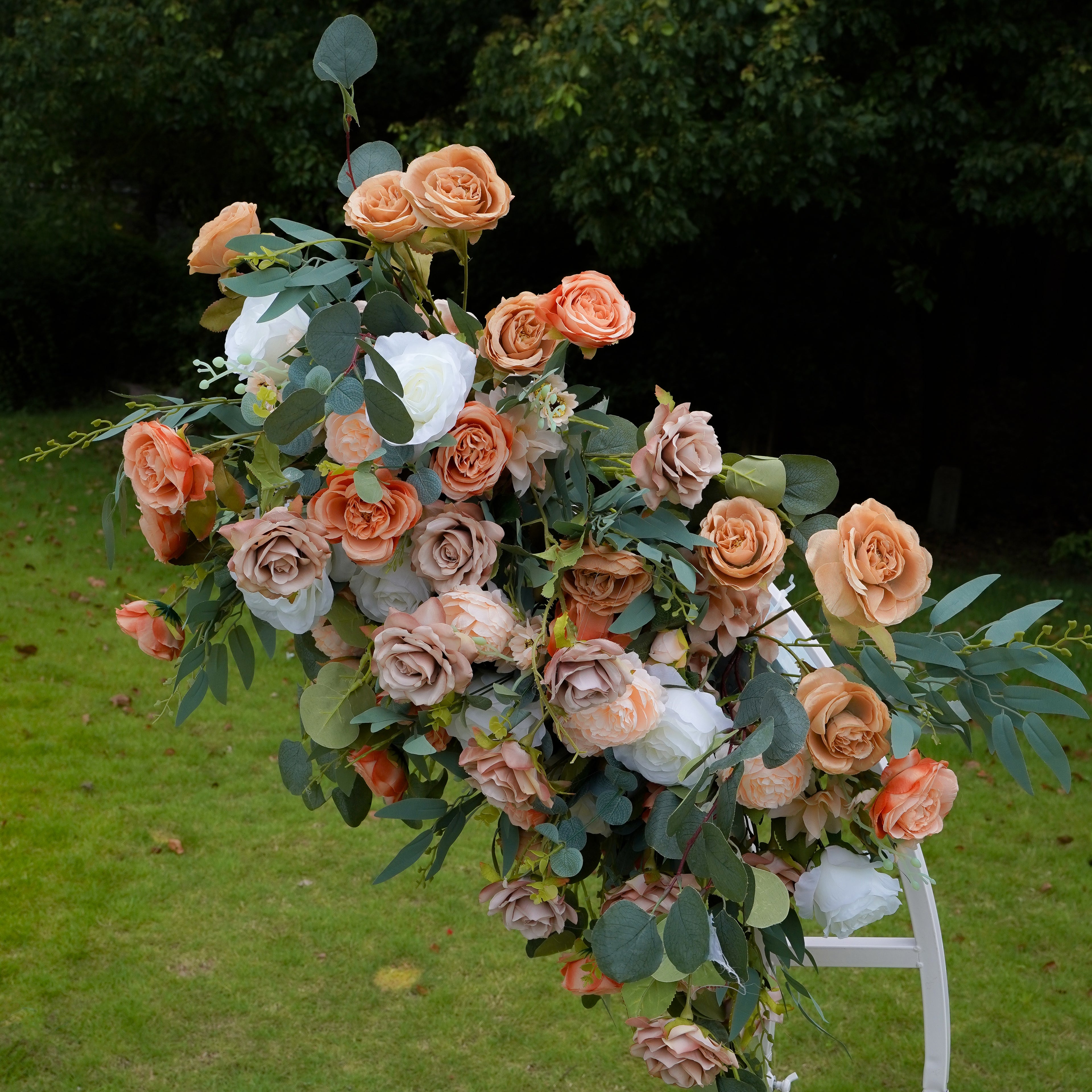 Leo hanging flower runnerï¼?023 New Long strip flower row trailing long table table arrangement table flower R266 Rose Morning