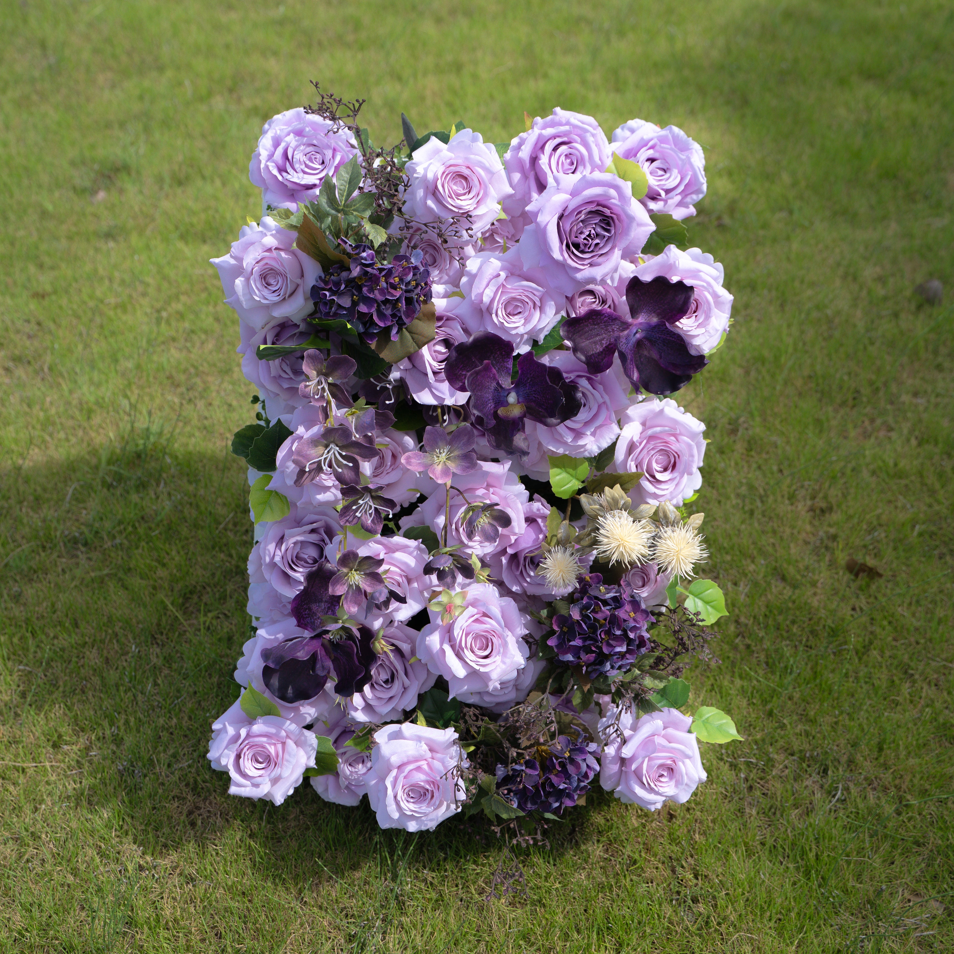Raspberry:4D Fabric Artificial rolling up curtain flower wall