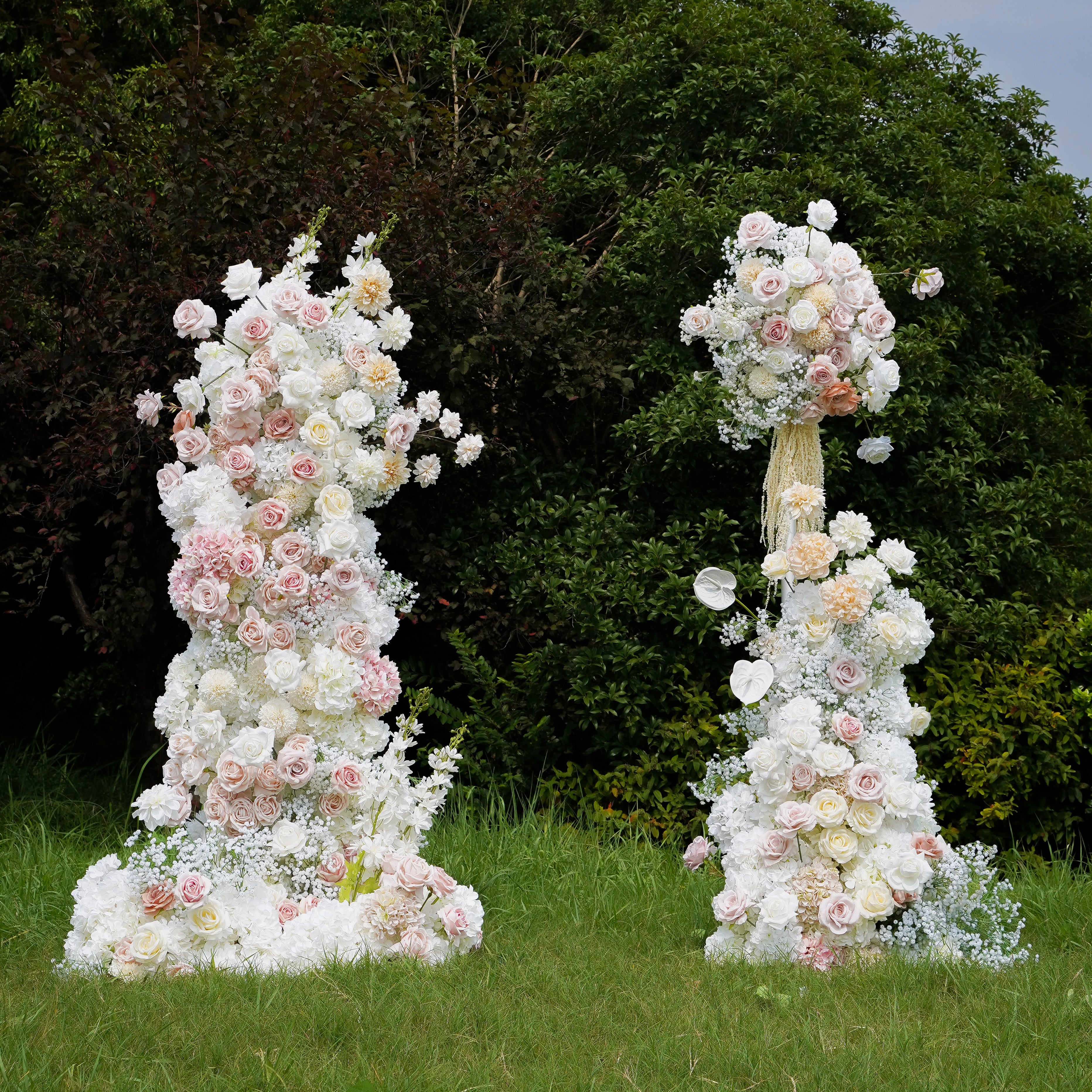 Bess :2023 New Wedding Party Background Floral Arch Decoration include Framet--R848 Rose Morning