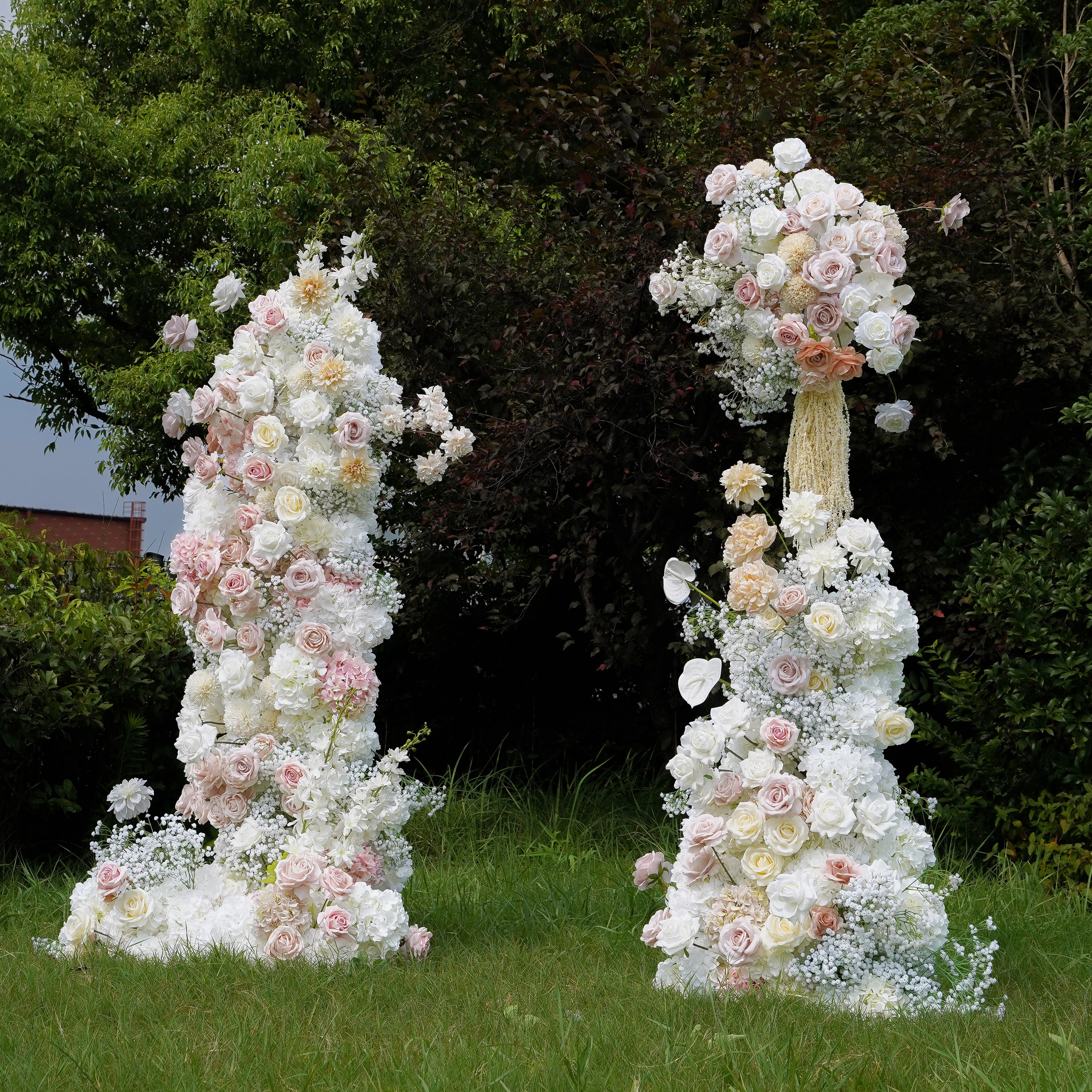 Bess :2023 New Wedding Party Background Floral Arch Decoration include Framet--R848 Rose Morning