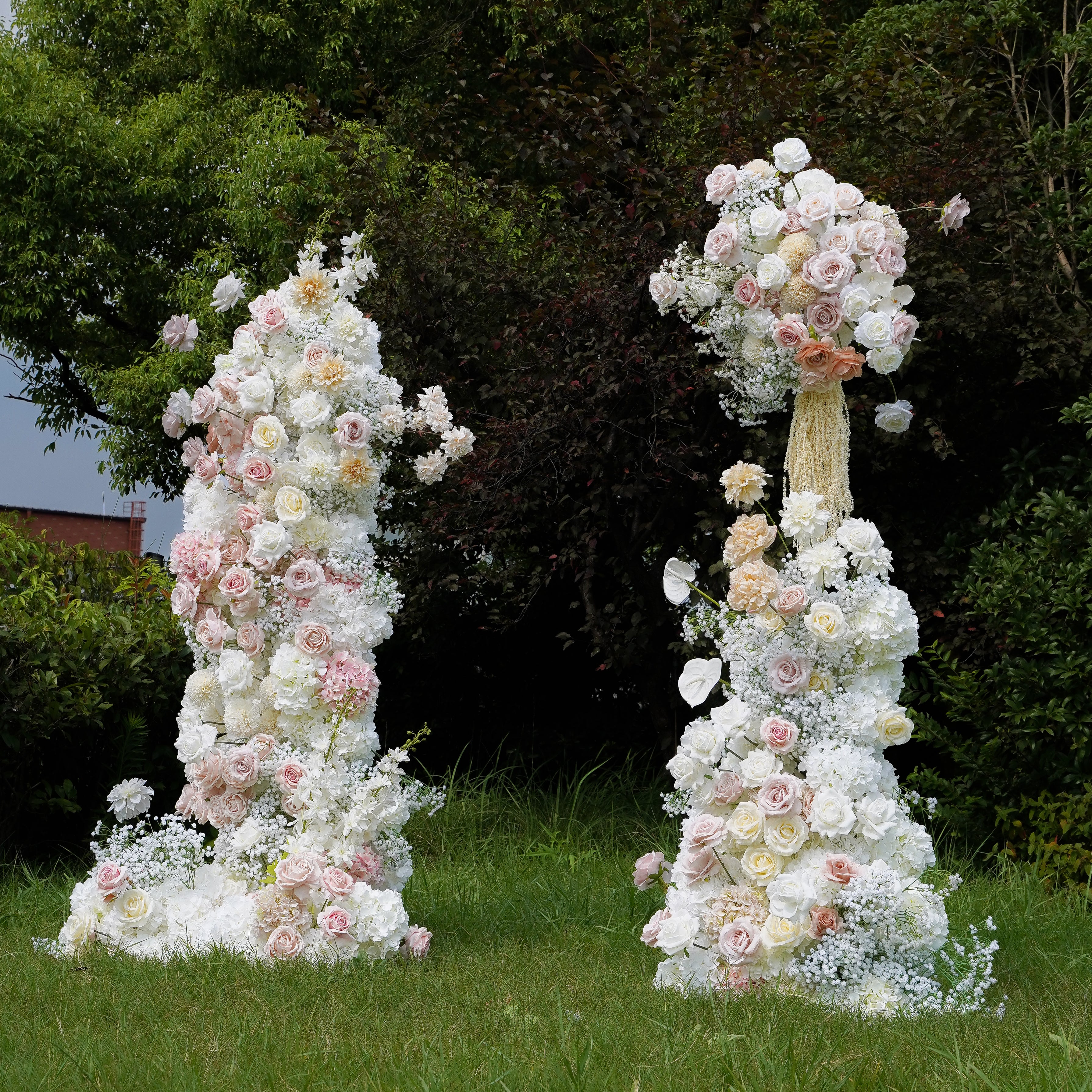 Bess :2023 New Wedding Party Background Floral Arch Decoration include Framet--R848 Rose Morning