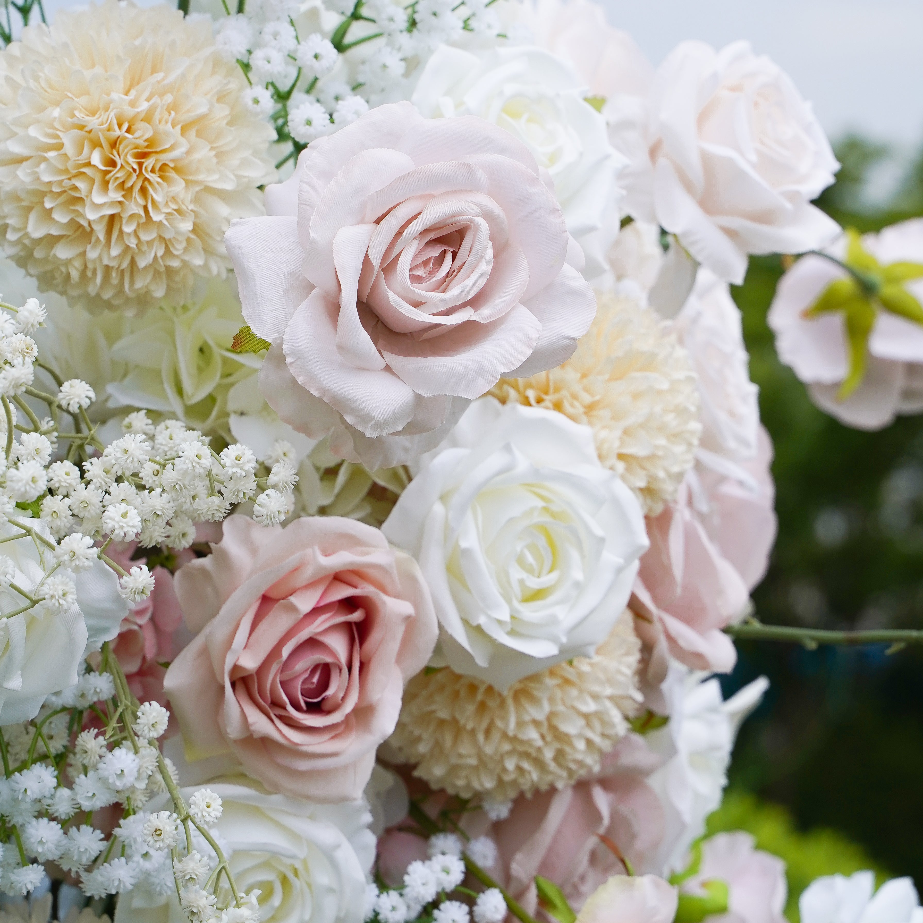 Bess :2023 New Wedding Party Background Floral Arch Decoration include Framet--R848 Rose Morning