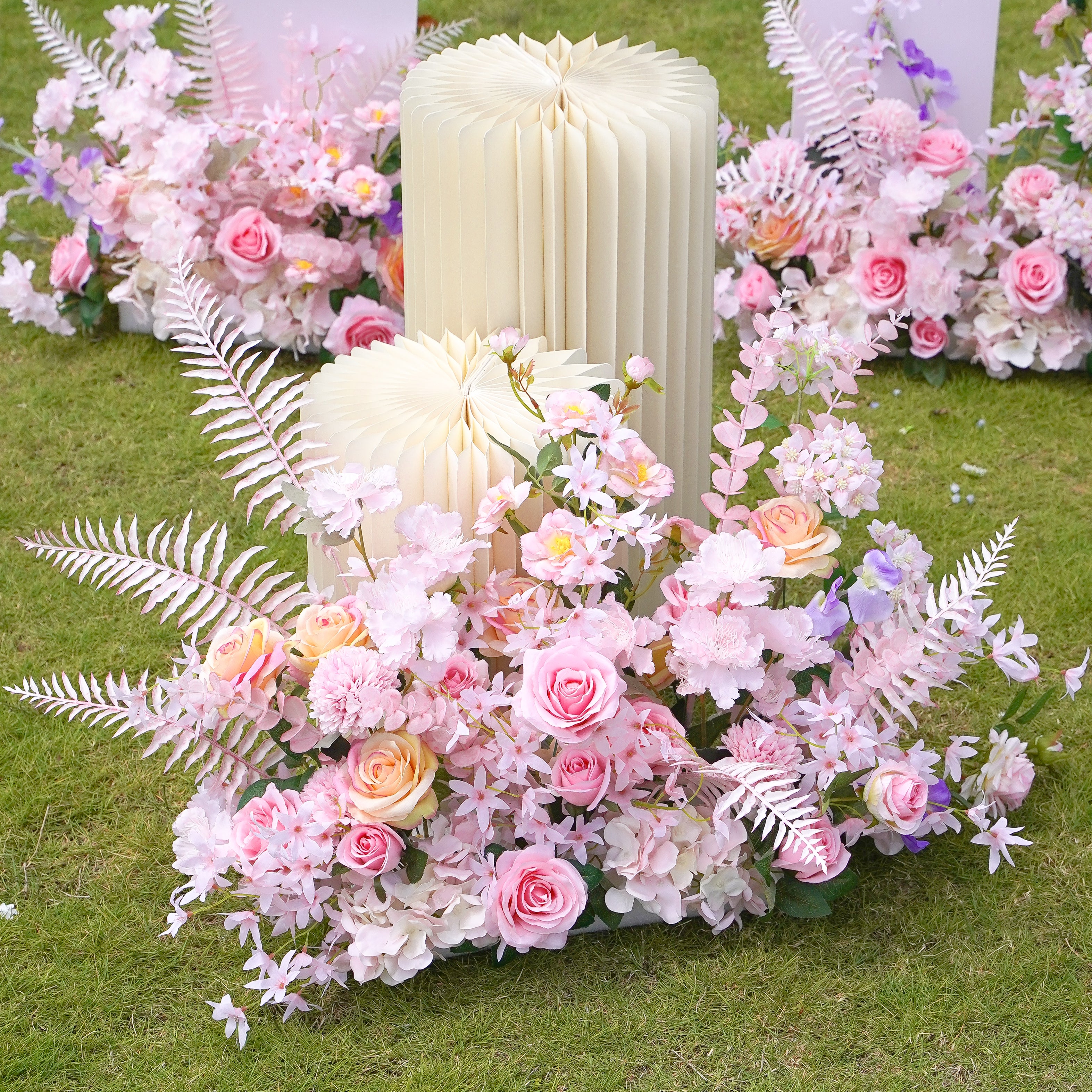 W027:2023 New Flower Centerpiece Bouquet Table Decoration Flower Set Rose Morning