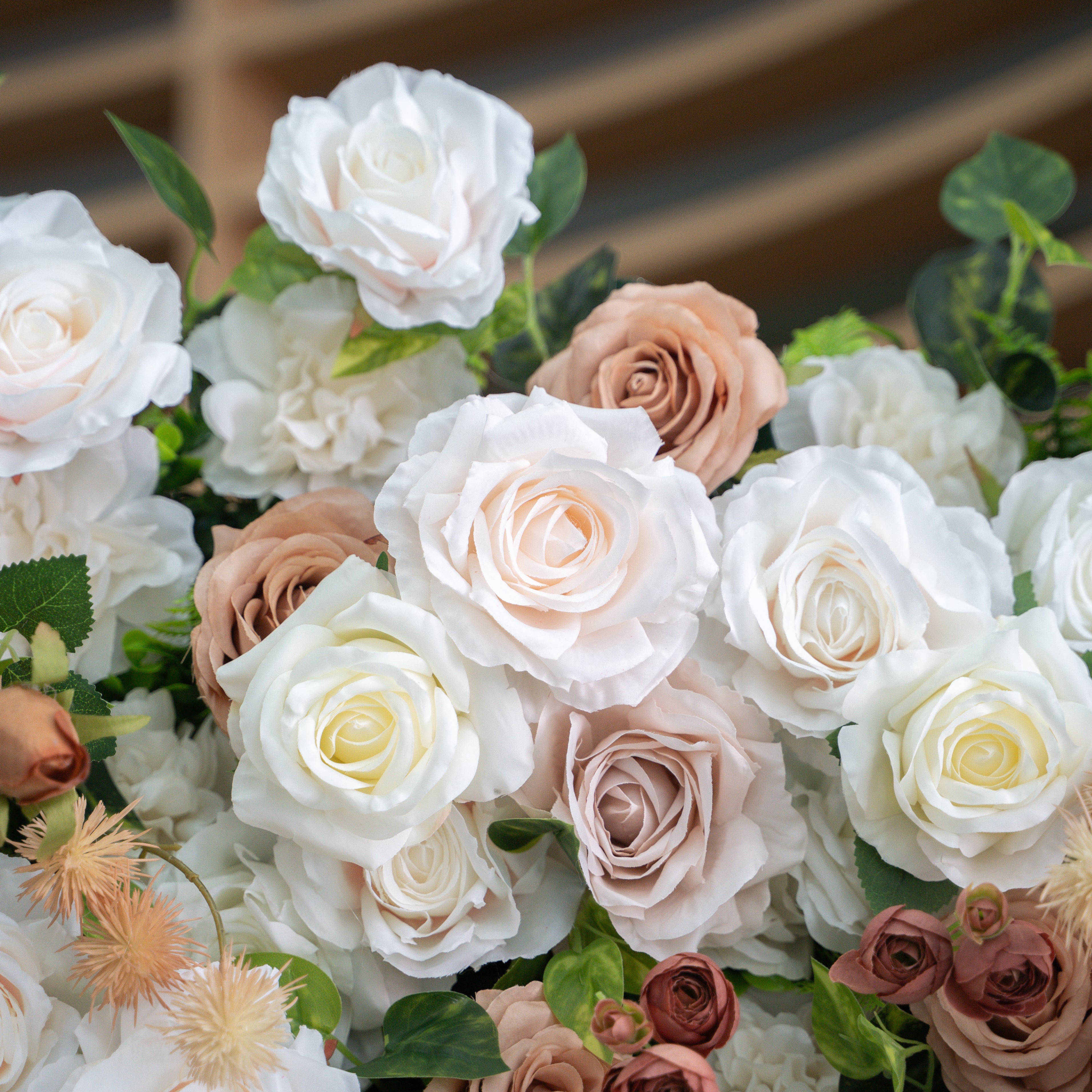 UL805:3D Unique Limited Fabric Artificial rolling up curtain flower wall (The ONLY ONE piece in the world)