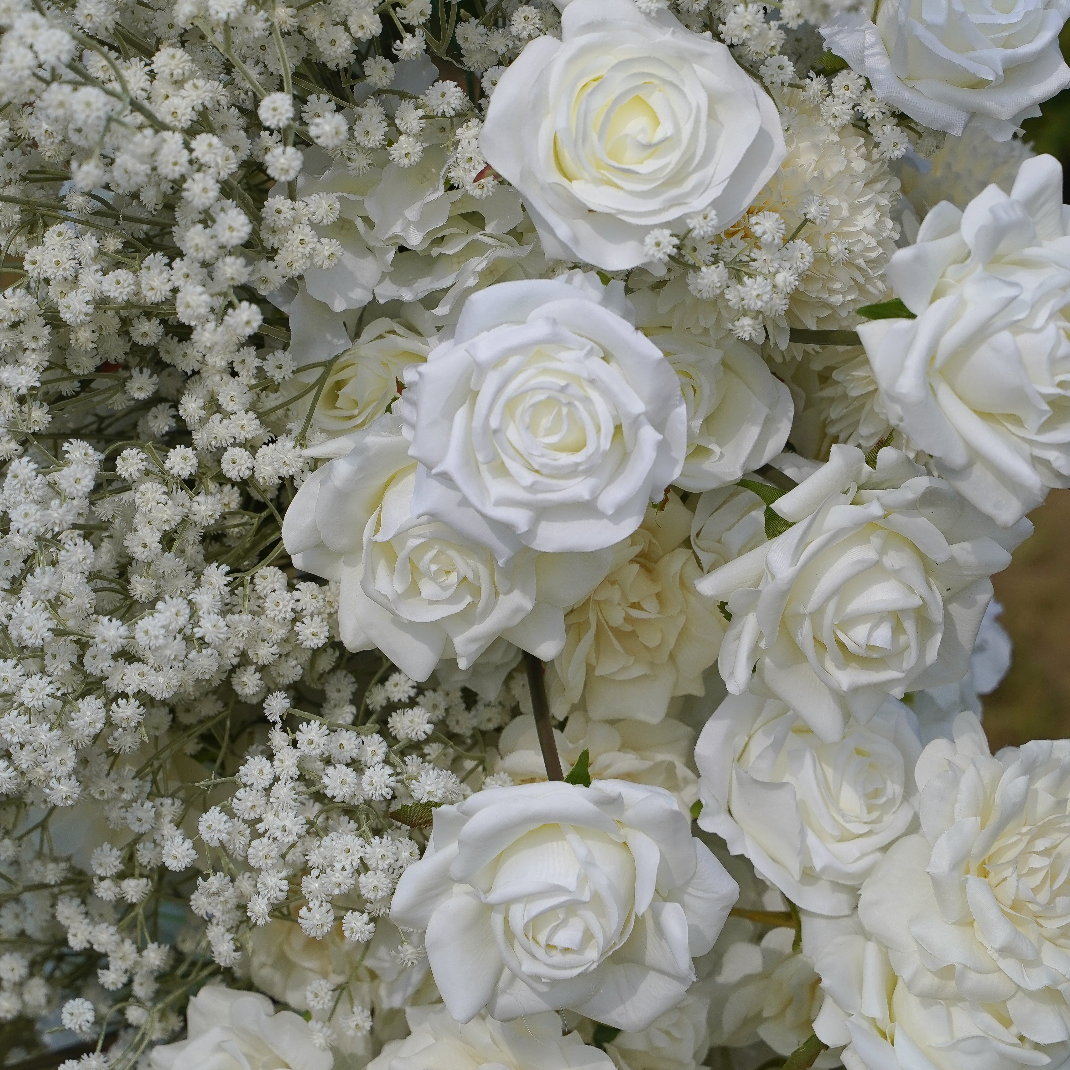 Amelia:2023 New Wedding Party Background Floral Arch Decoration Including Frame -R023 Rose Morning