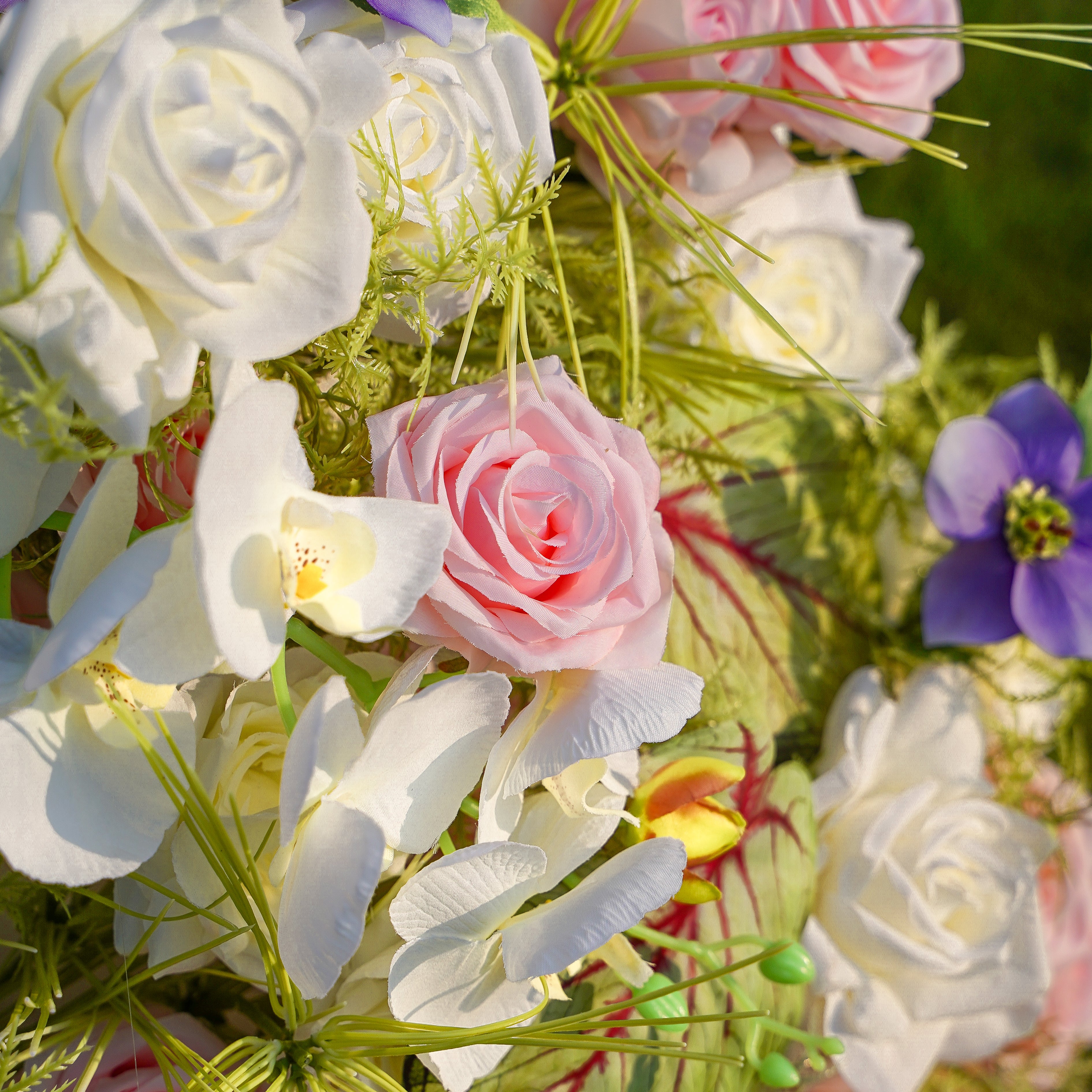 Copy of Frederica: 5D 2023 New Fabric Artificial Rolling Up Curtain Flower Wall Rose Morning