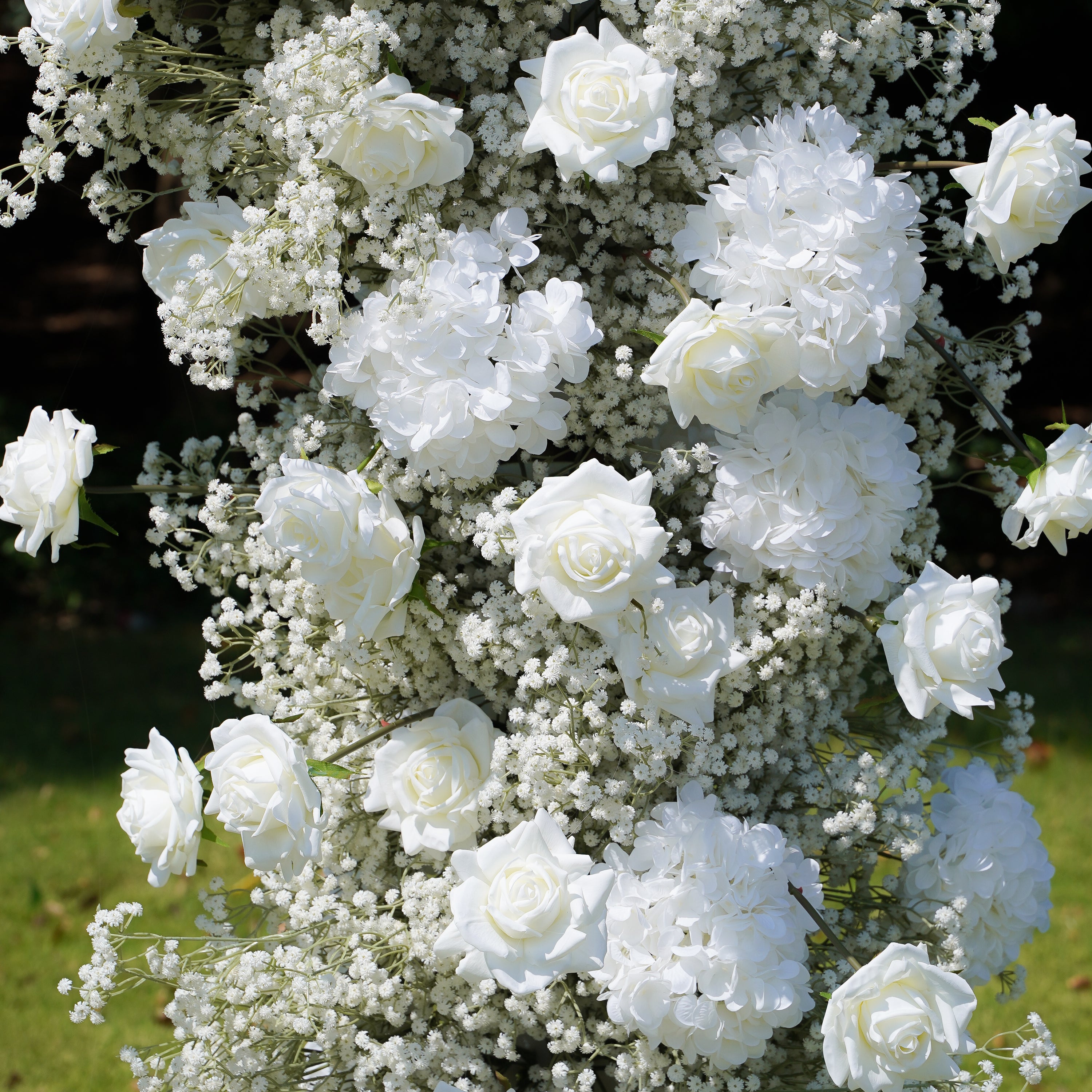 Colee :2023 New Wedding Party Background Floral Arch Decoration include Framet-R837 Rose Morning