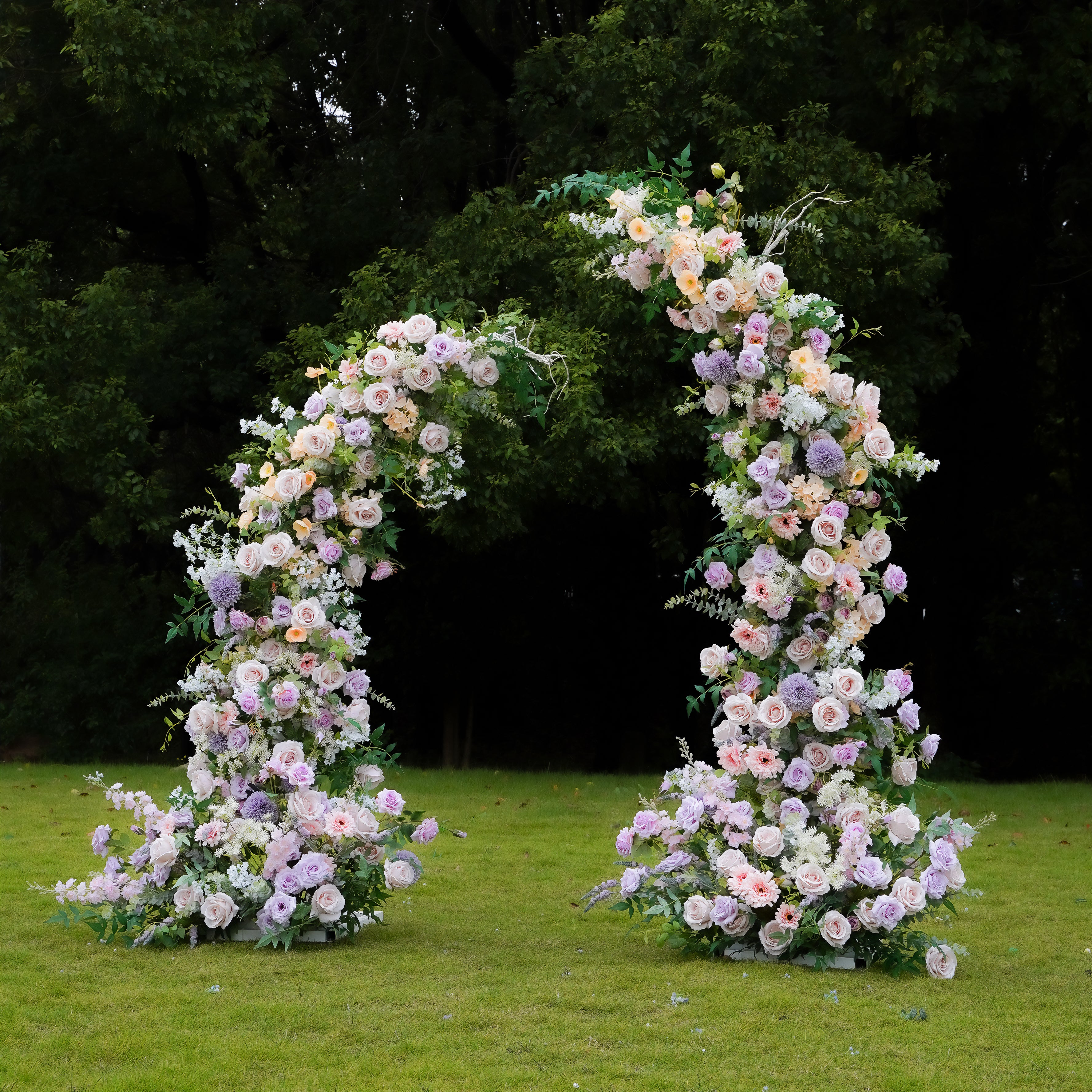 Tee:2023 New Wedding Background Floral Arch Including Frame -R967 Rose Morning