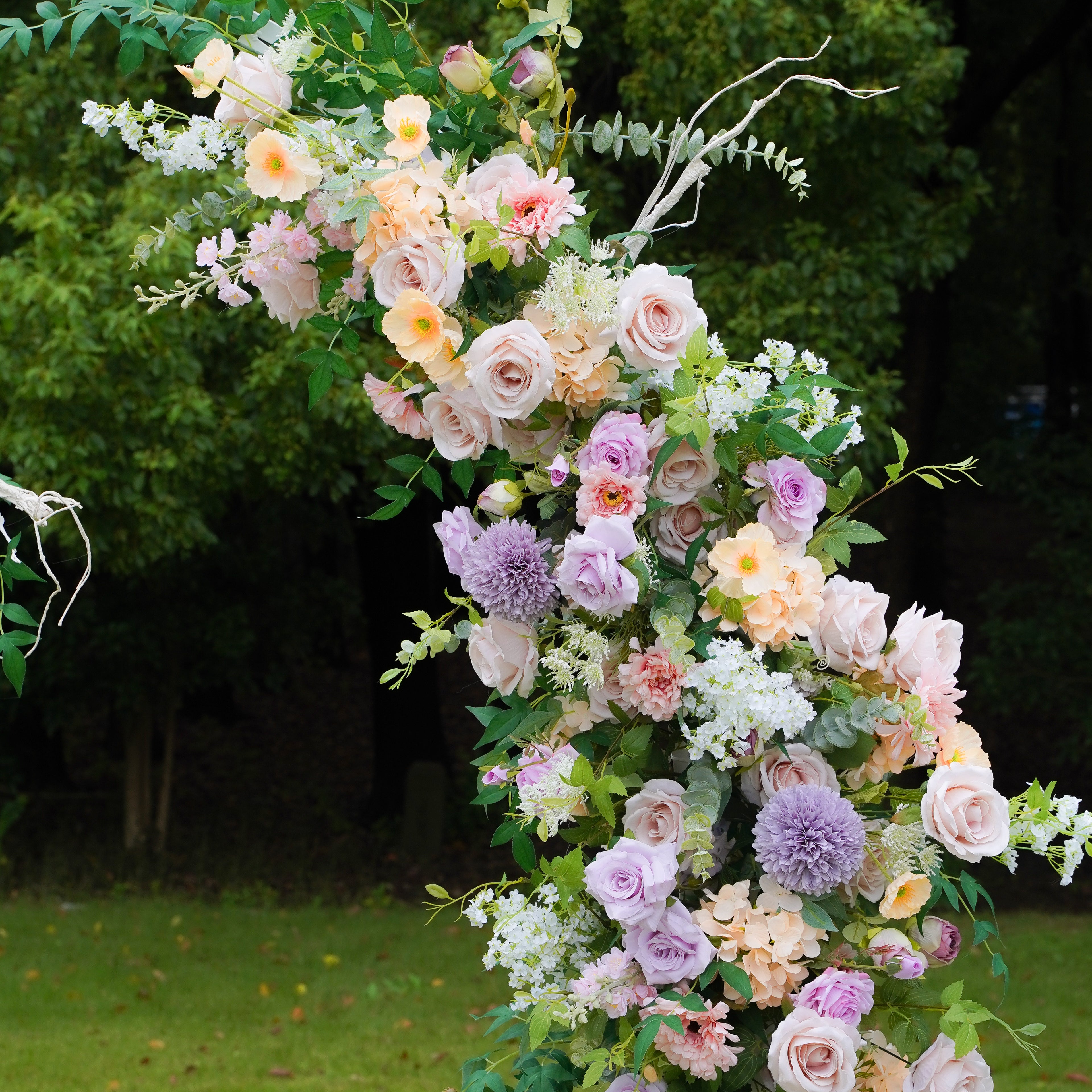 Tee:2023 New Wedding Background Floral Arch Including Frame -R967 Rose Morning