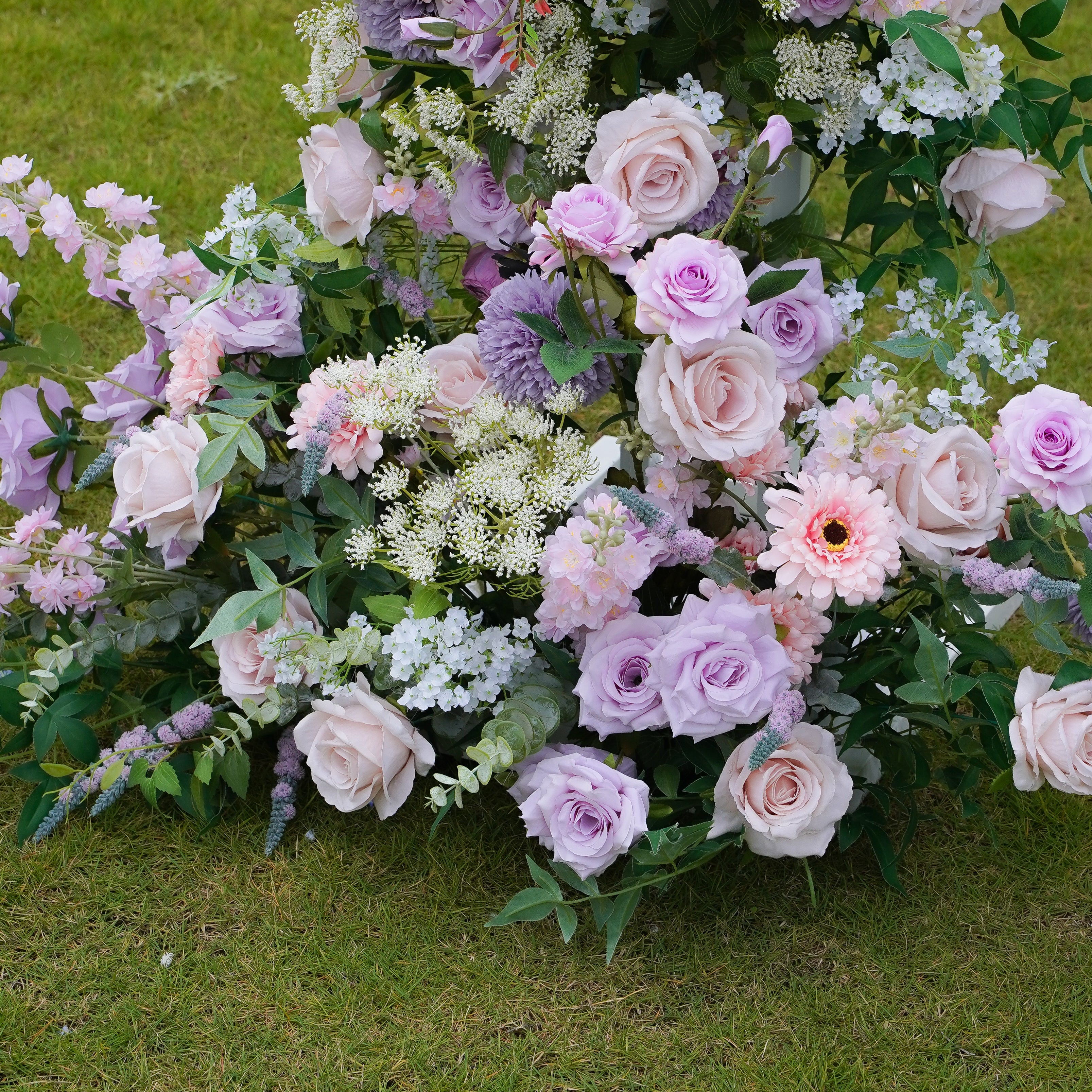 Tee:2023 New Wedding Background Floral Arch Including Frame -R967 Rose Morning