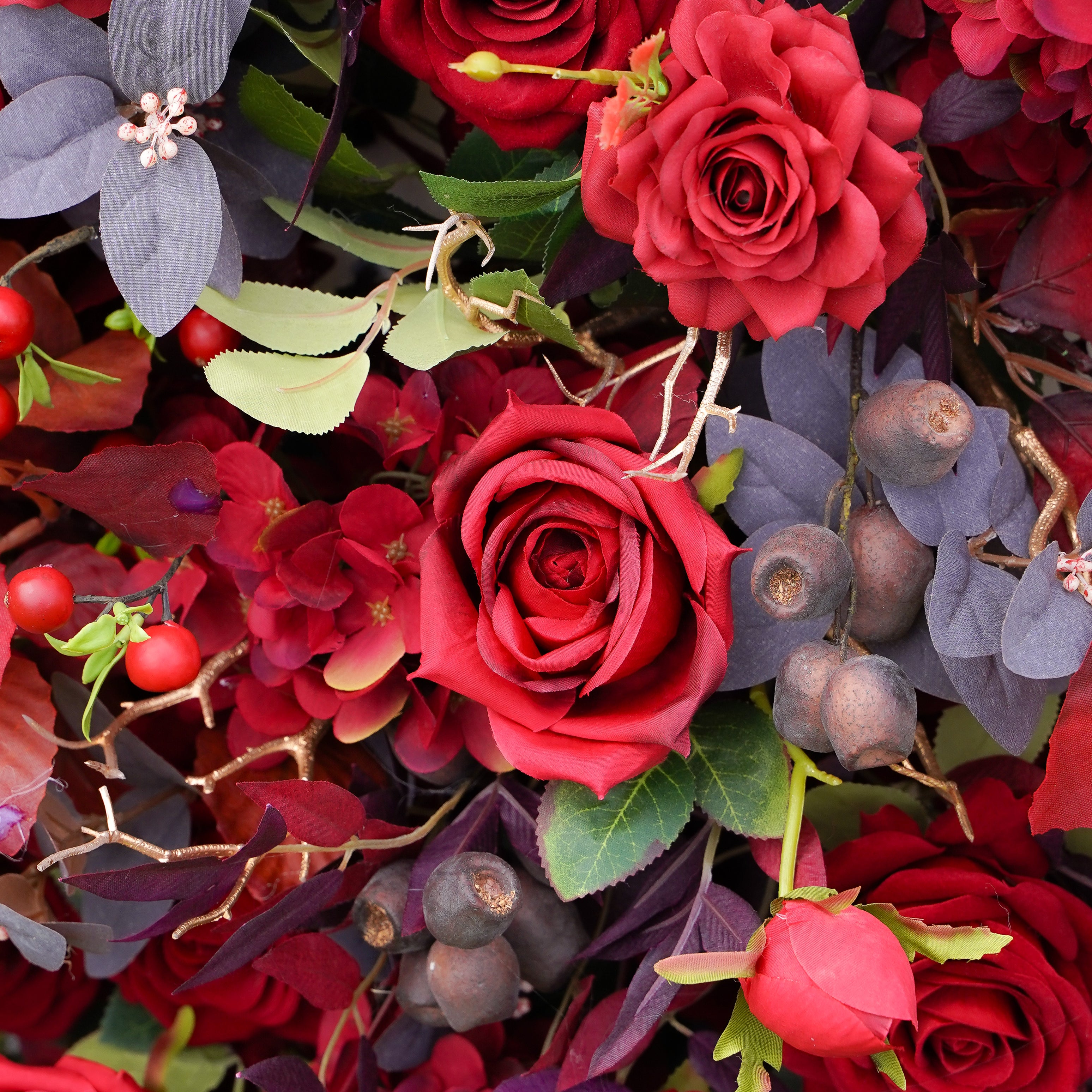 Copy of Frederica: 5D 2023 New Fabric Artificial Rolling Up Curtain Flower Wall Rose Morning
