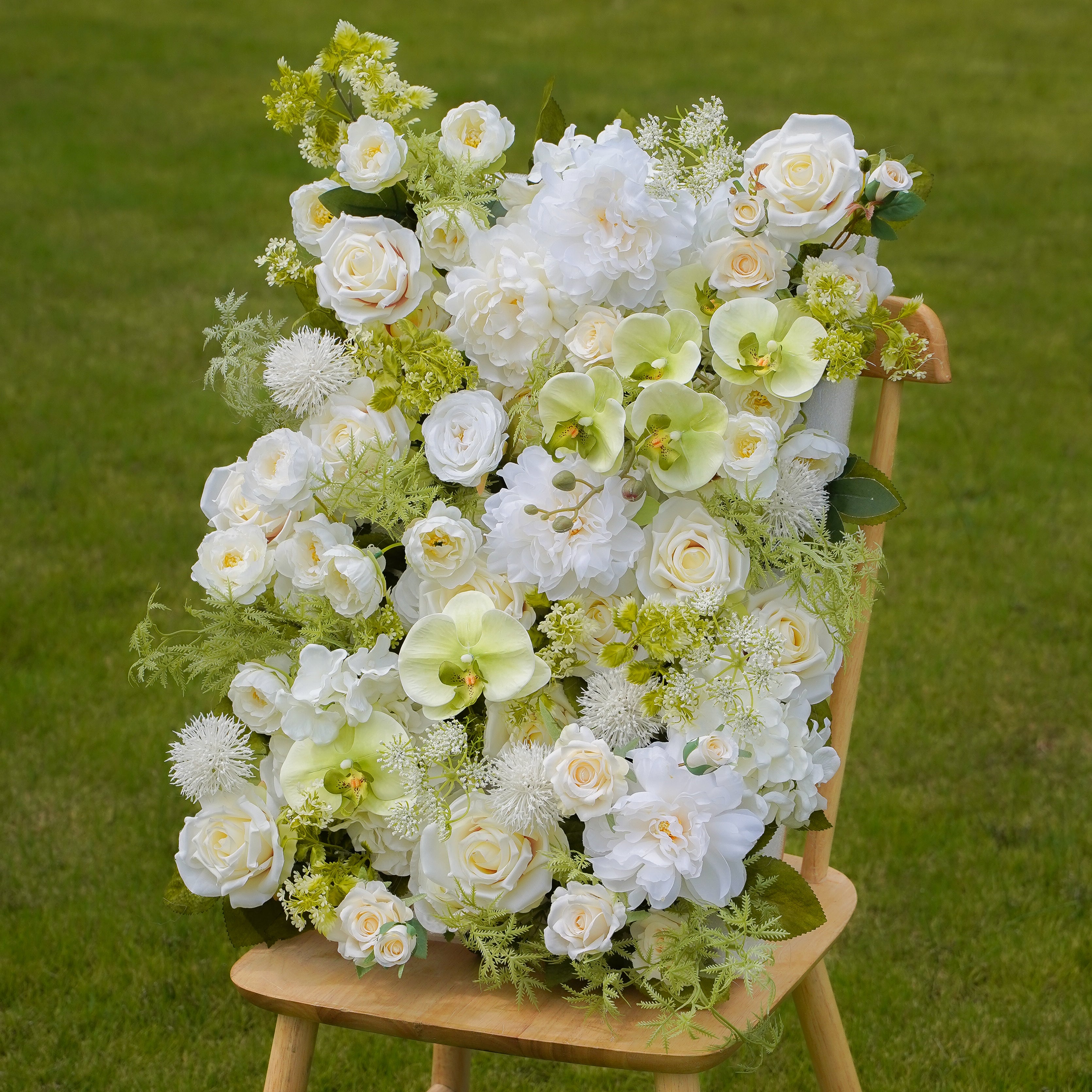 Copy of Gabrielle: 5D 2023 New Fabric Artificial Rolling Up Curtain Flower Wall Rose Morning