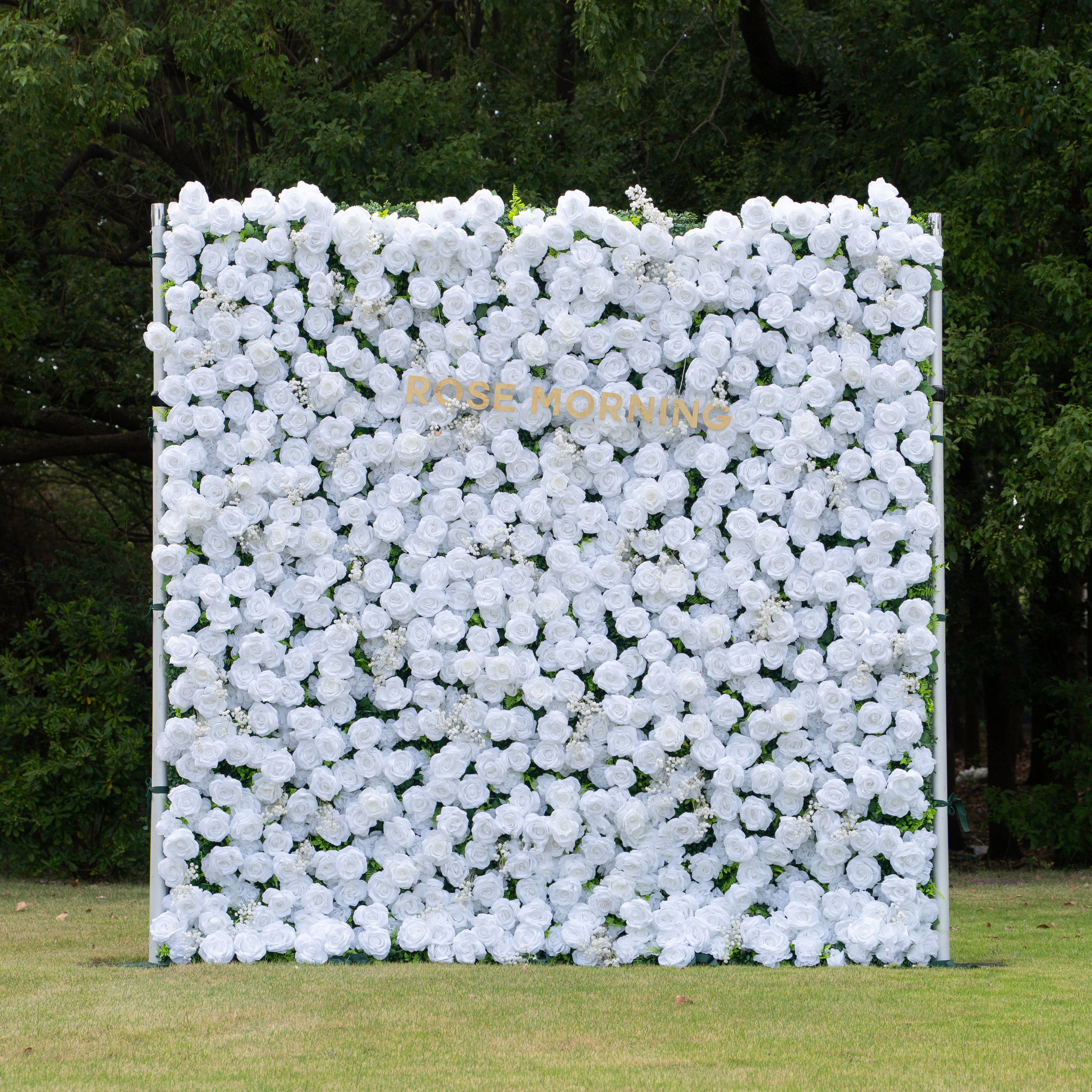 Ava:3D Fabric Artificial rolling up curtain flower wall