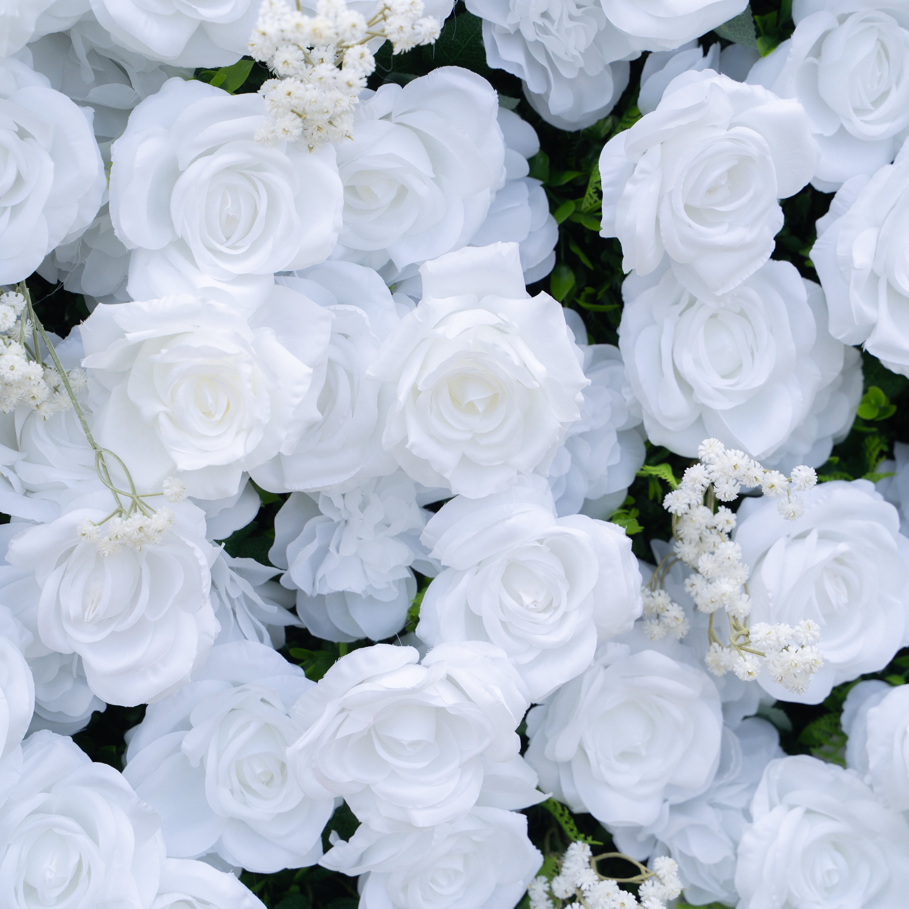Ava:3D Fabric Artificial rolling up curtain flower wall