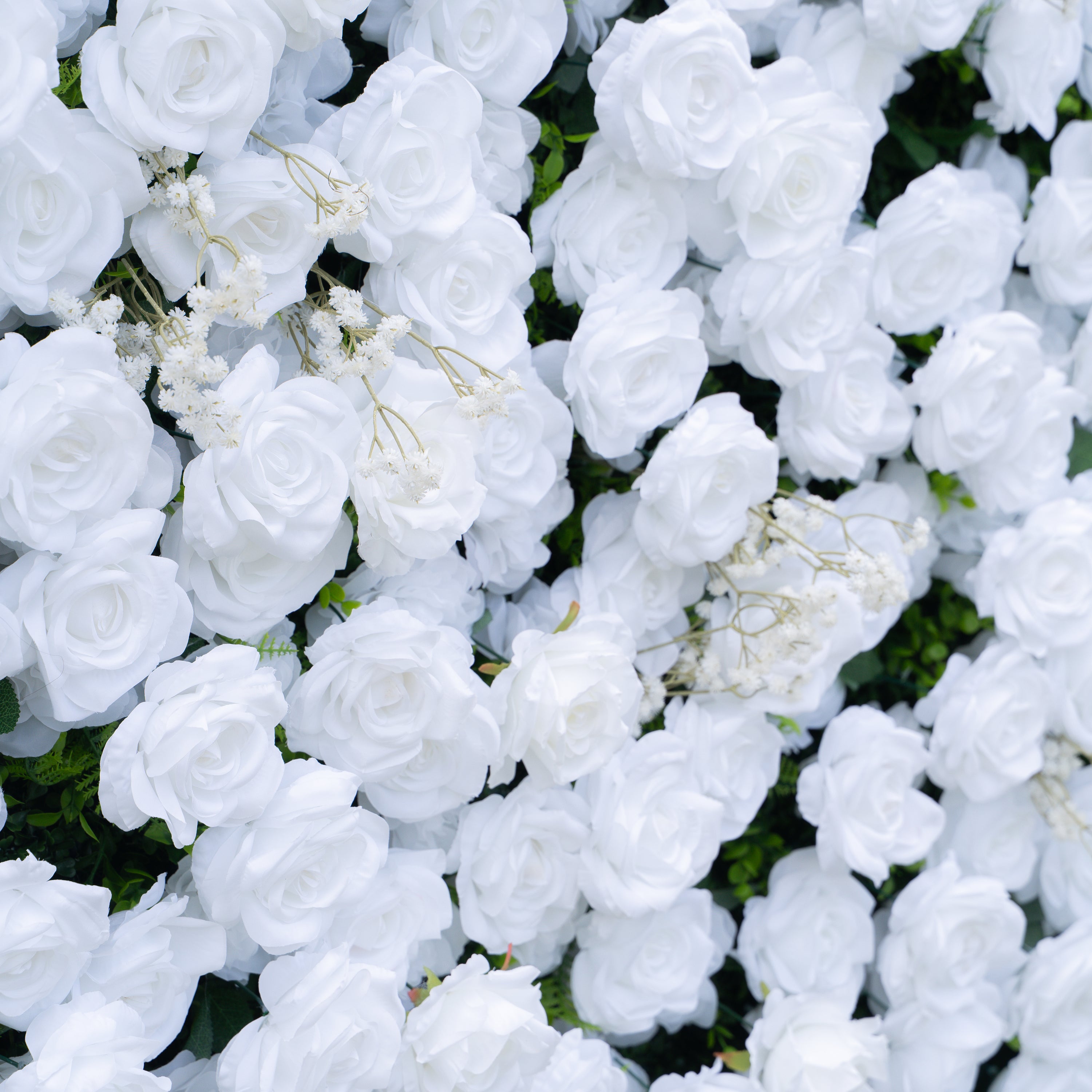 Ava:3D Fabric Artificial rolling up curtain flower wall