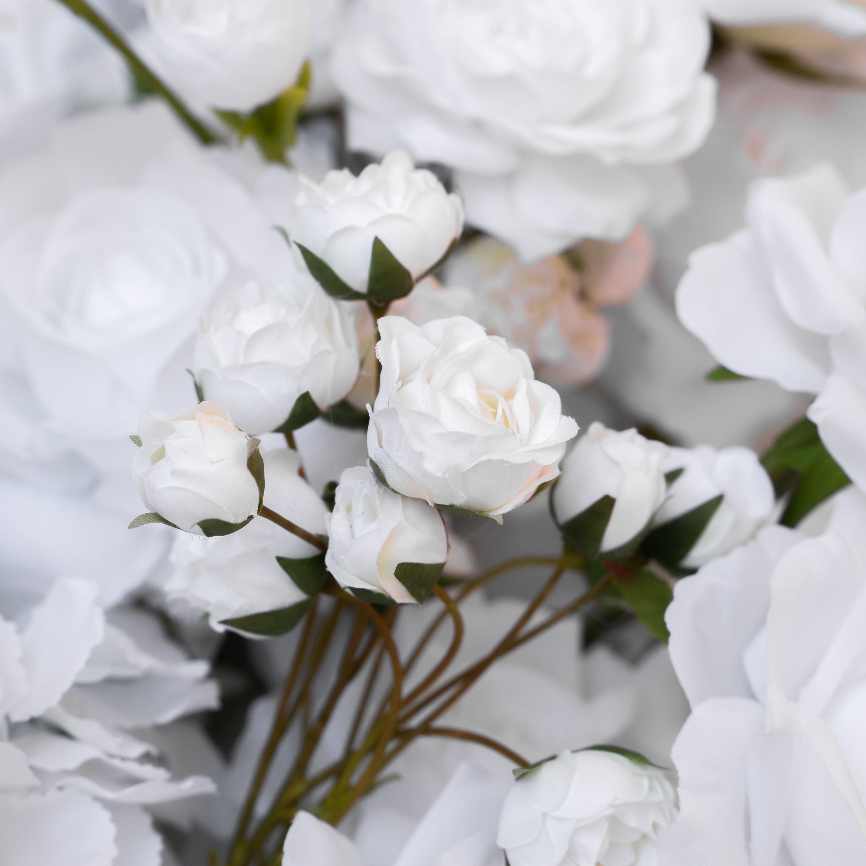 Pick 4 of 6-D: Long strip flower row trailing long table table arrangement table flower