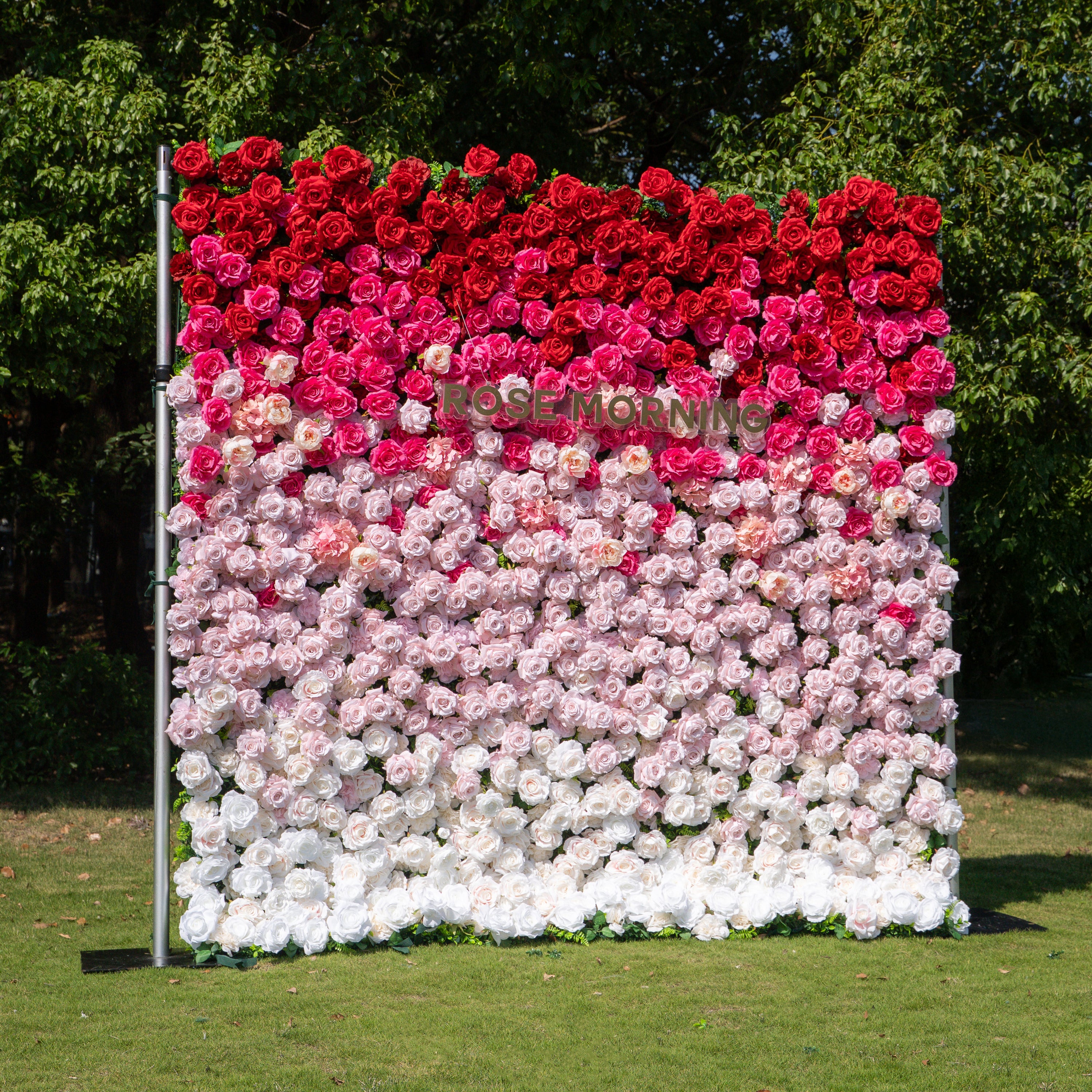 Buuz:3D Fabric Artificial rolling up curtain flower wall
