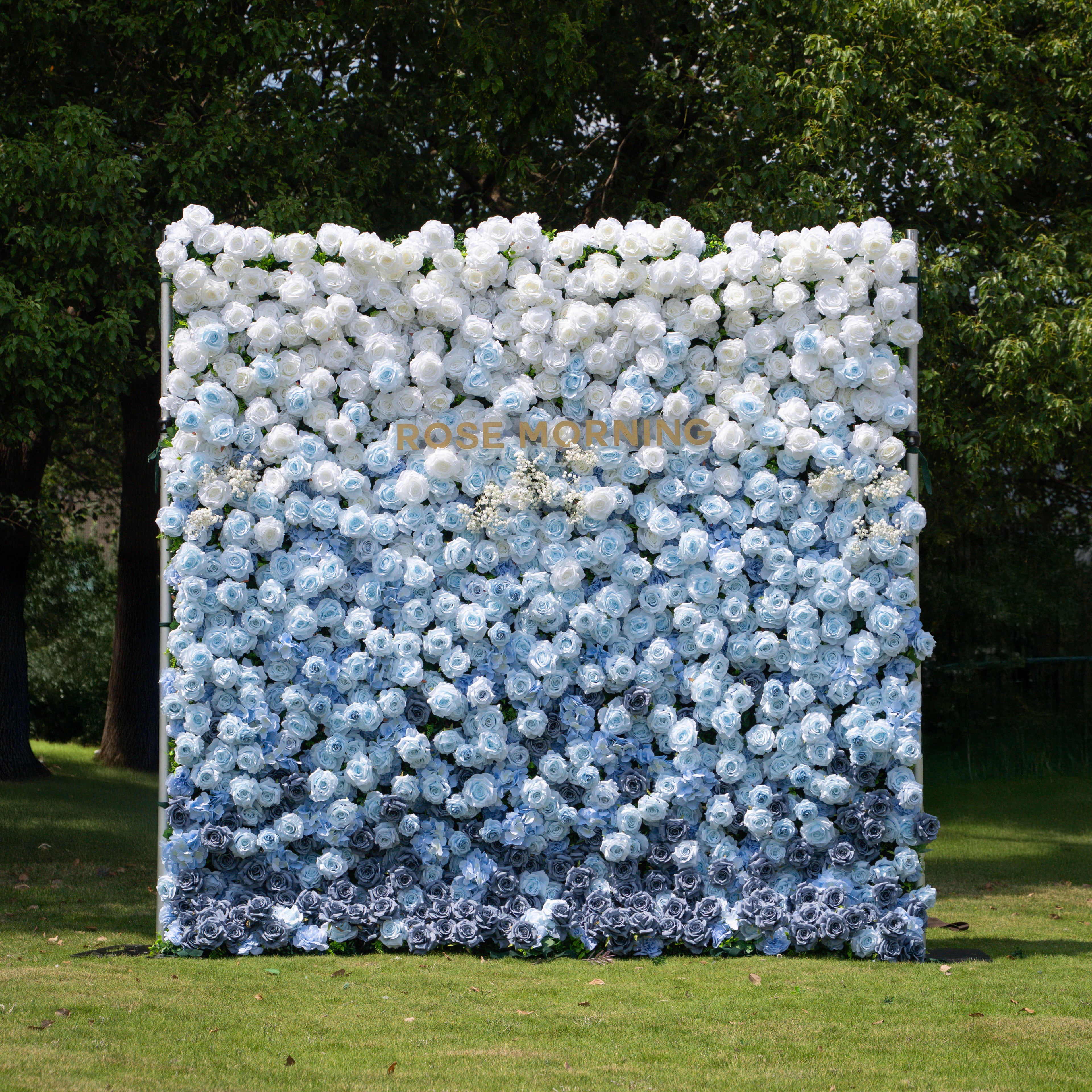 Cool:3D Fabric Artificial rolling up curtain flower wall