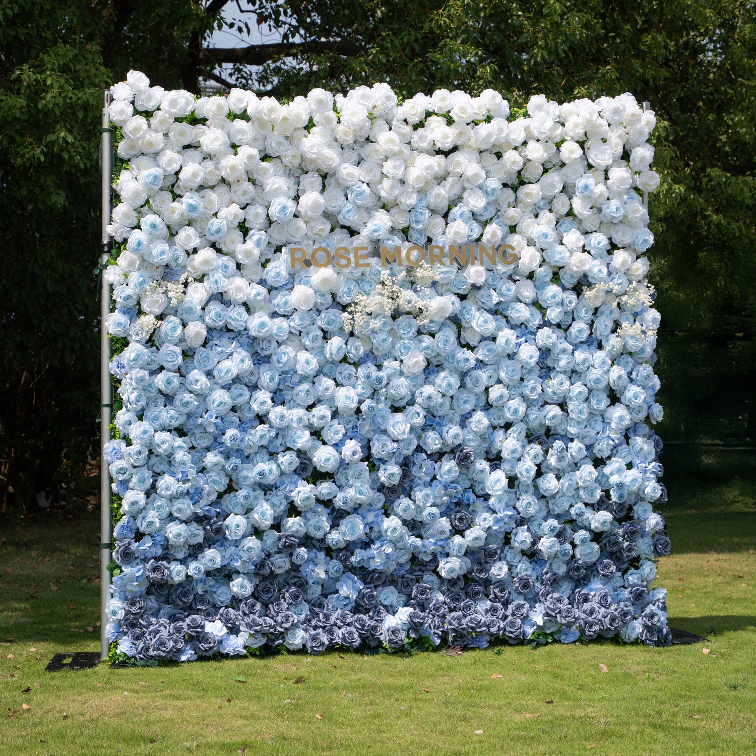 Cool:3D Fabric Artificial rolling up curtain flower wall