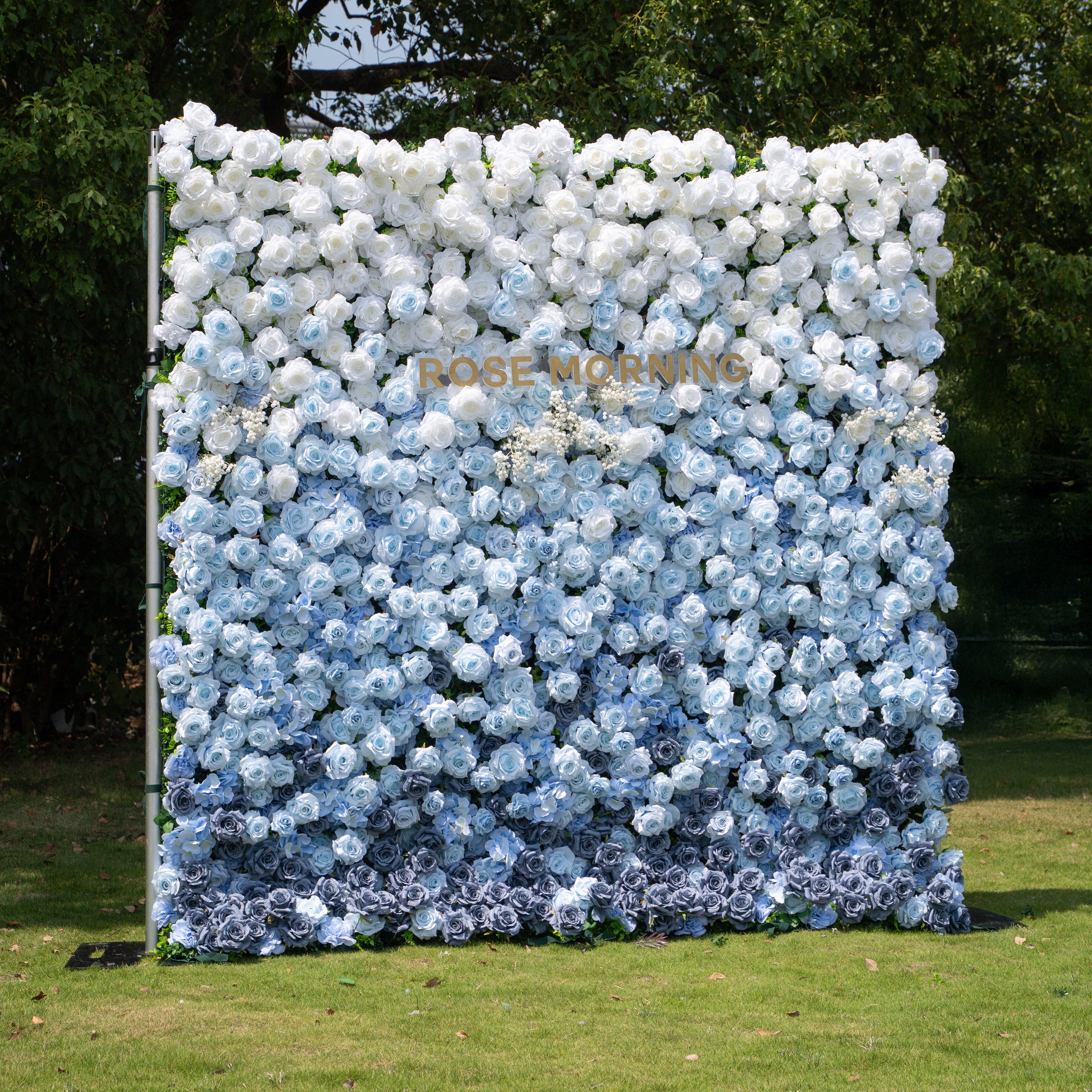 Cool:Fabric Artificial rolling up curtain flower wall