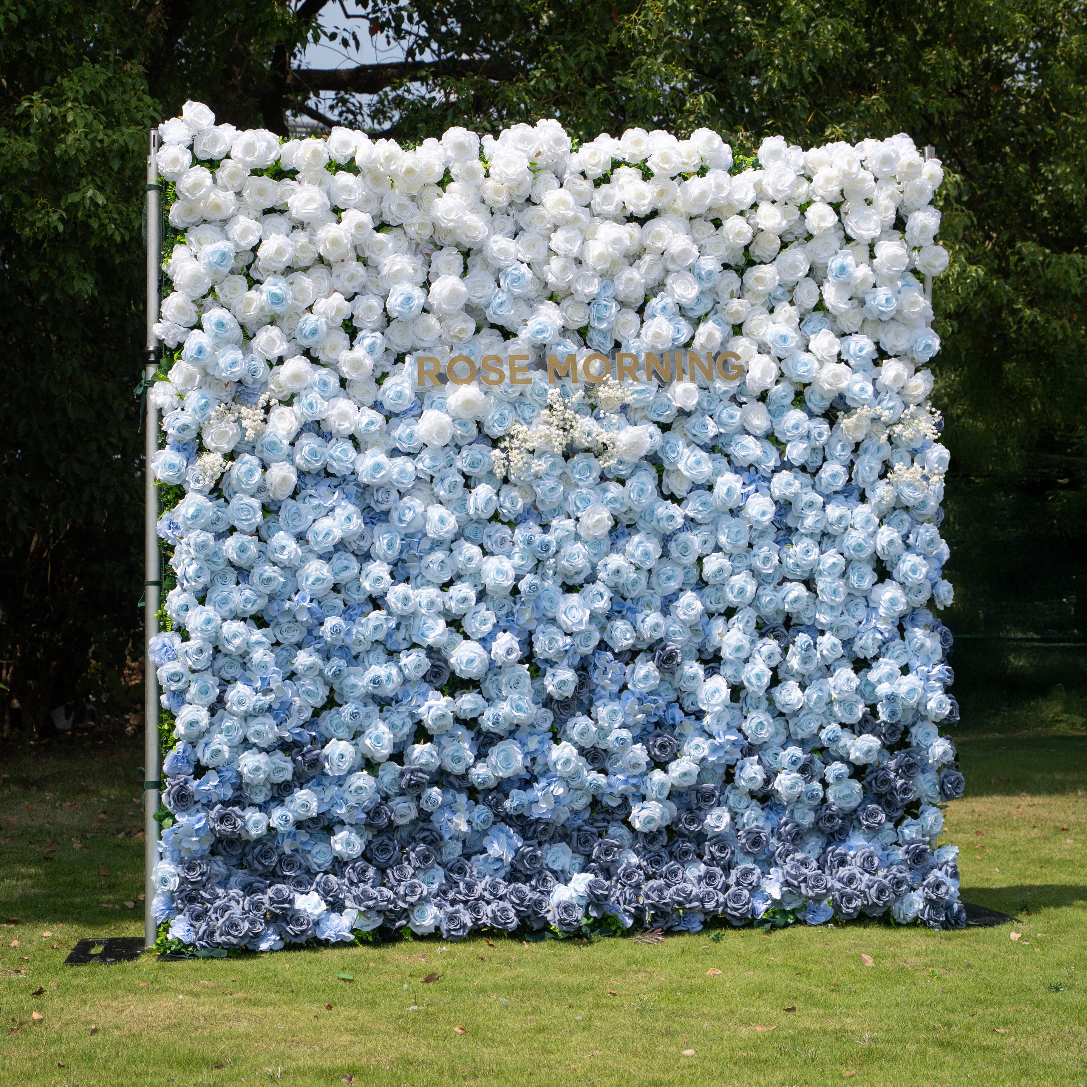 Cool:3D Fabric Artificial rolling up curtain flower wall