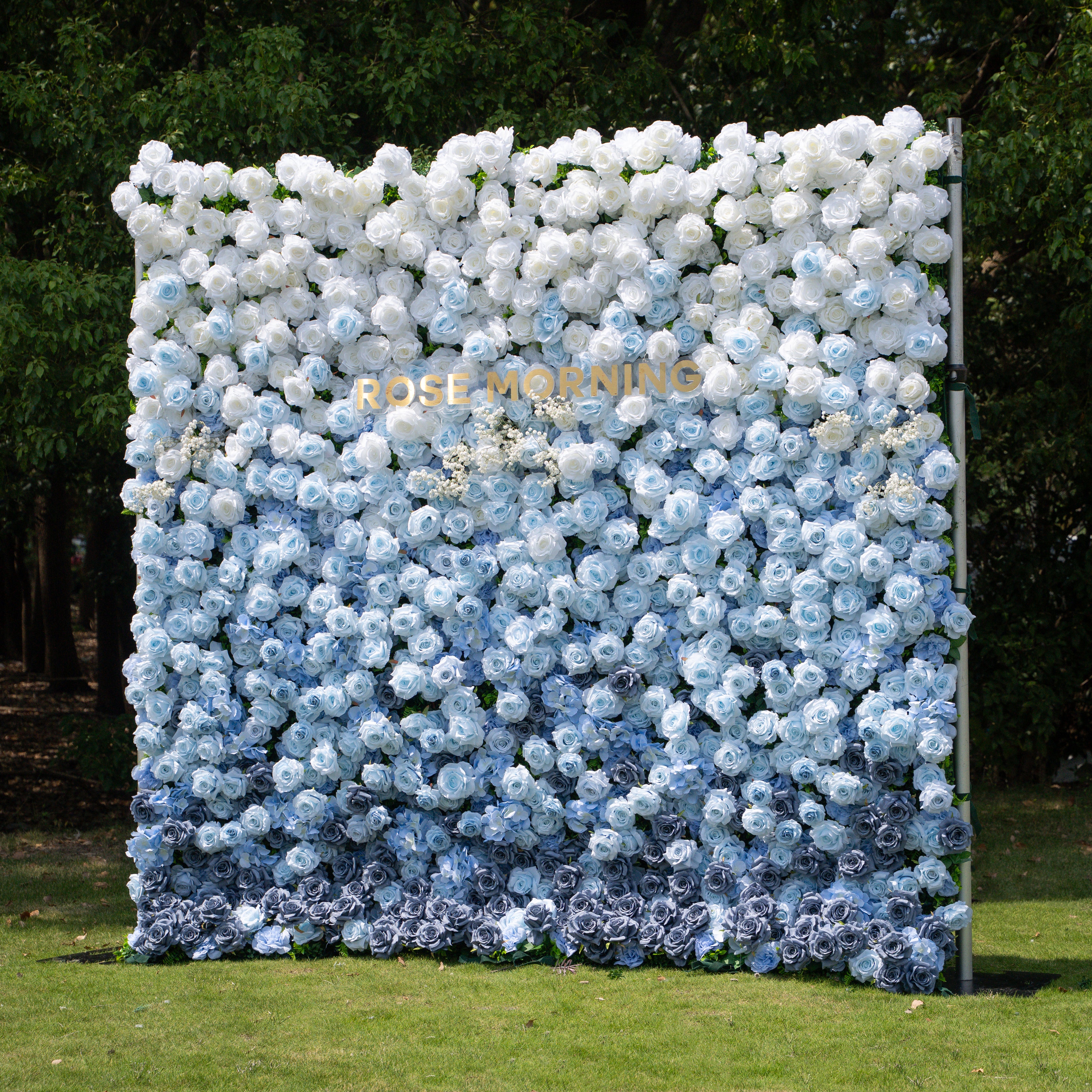Cool:3D Fabric Artificial rolling up curtain flower wall