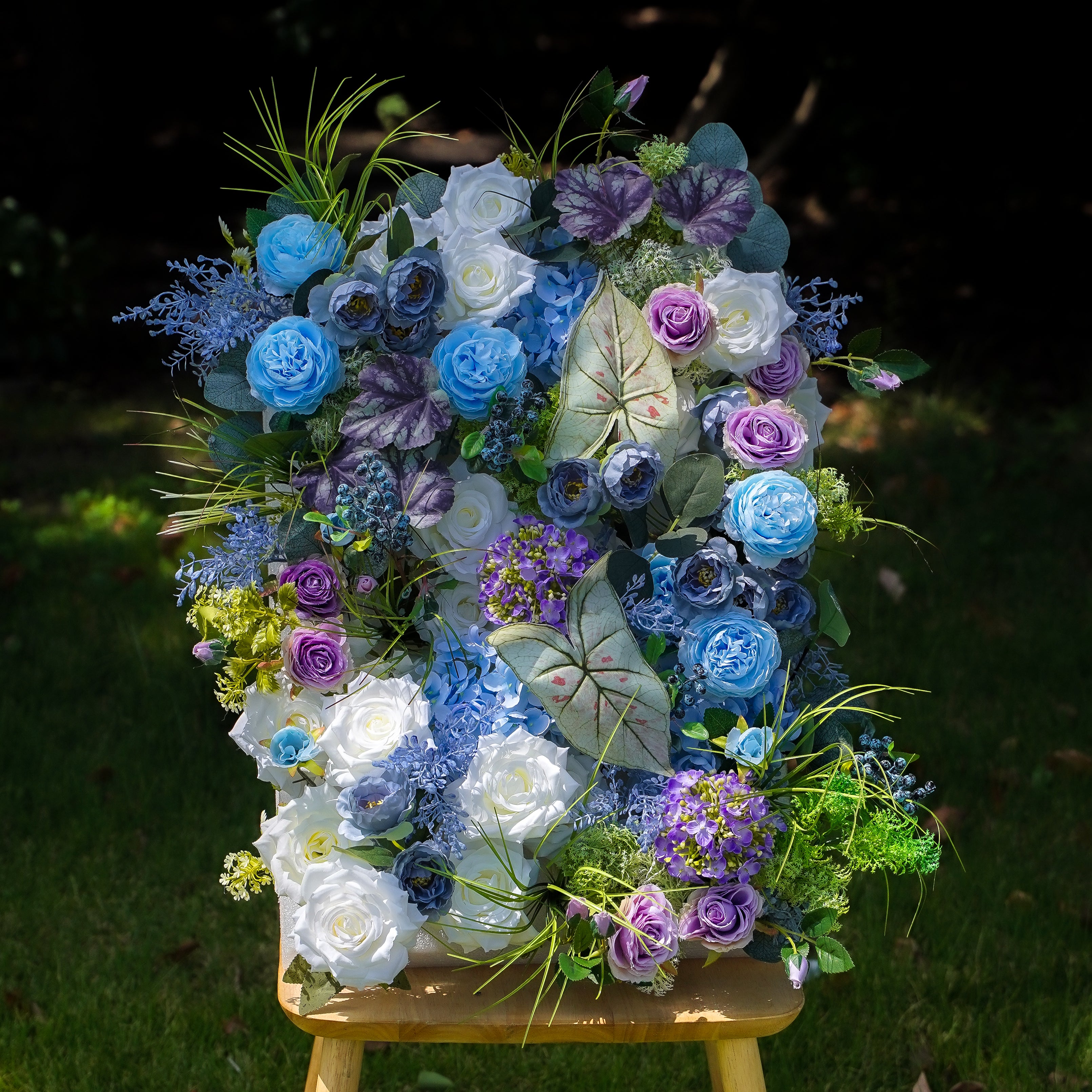 Copy of Geraldine:5D 2023 New Fabric Artificial rolling up curtain flower wall Rose Morning