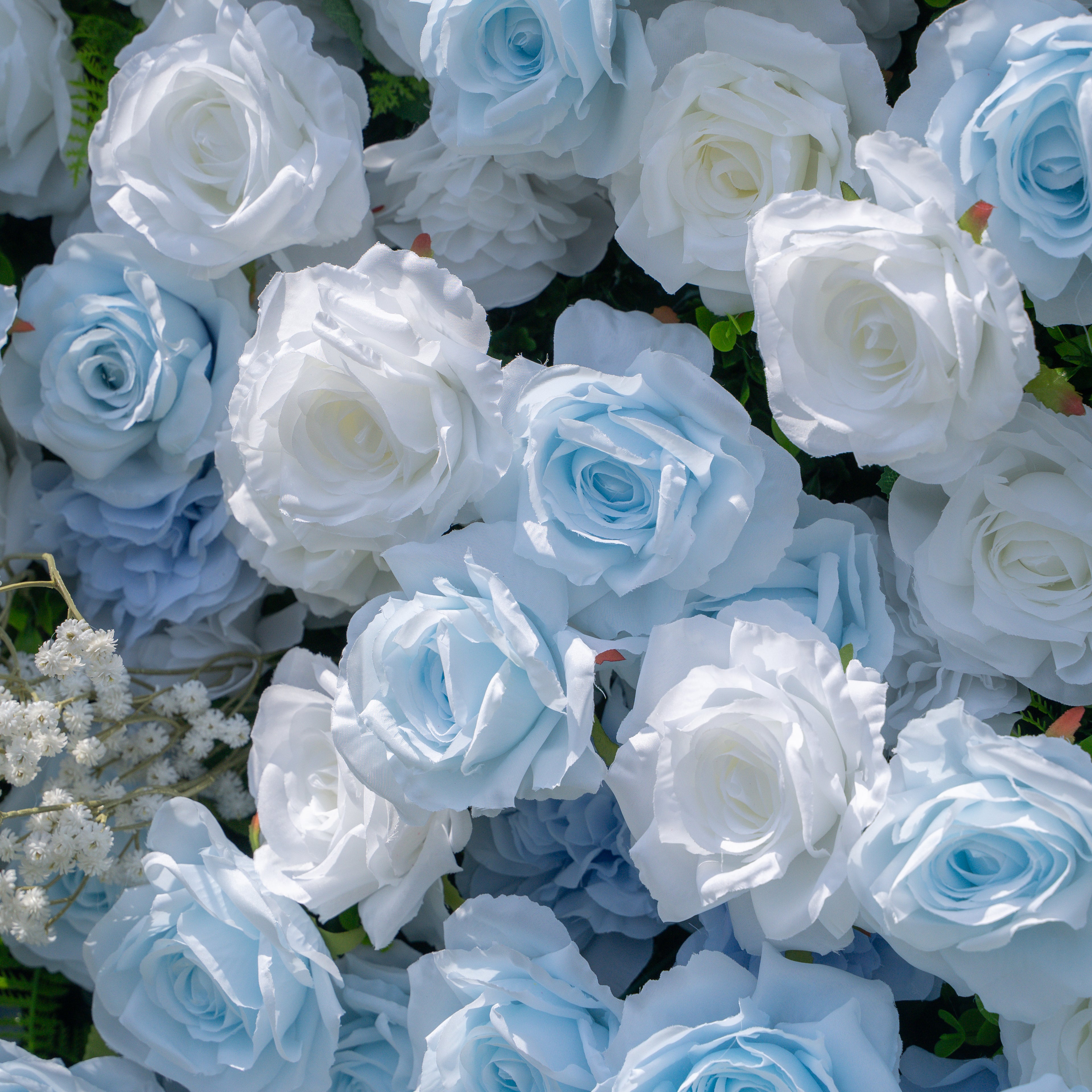 Pick 4 of 6-C:3D Fabric Artificial rolling up curtain flower wall