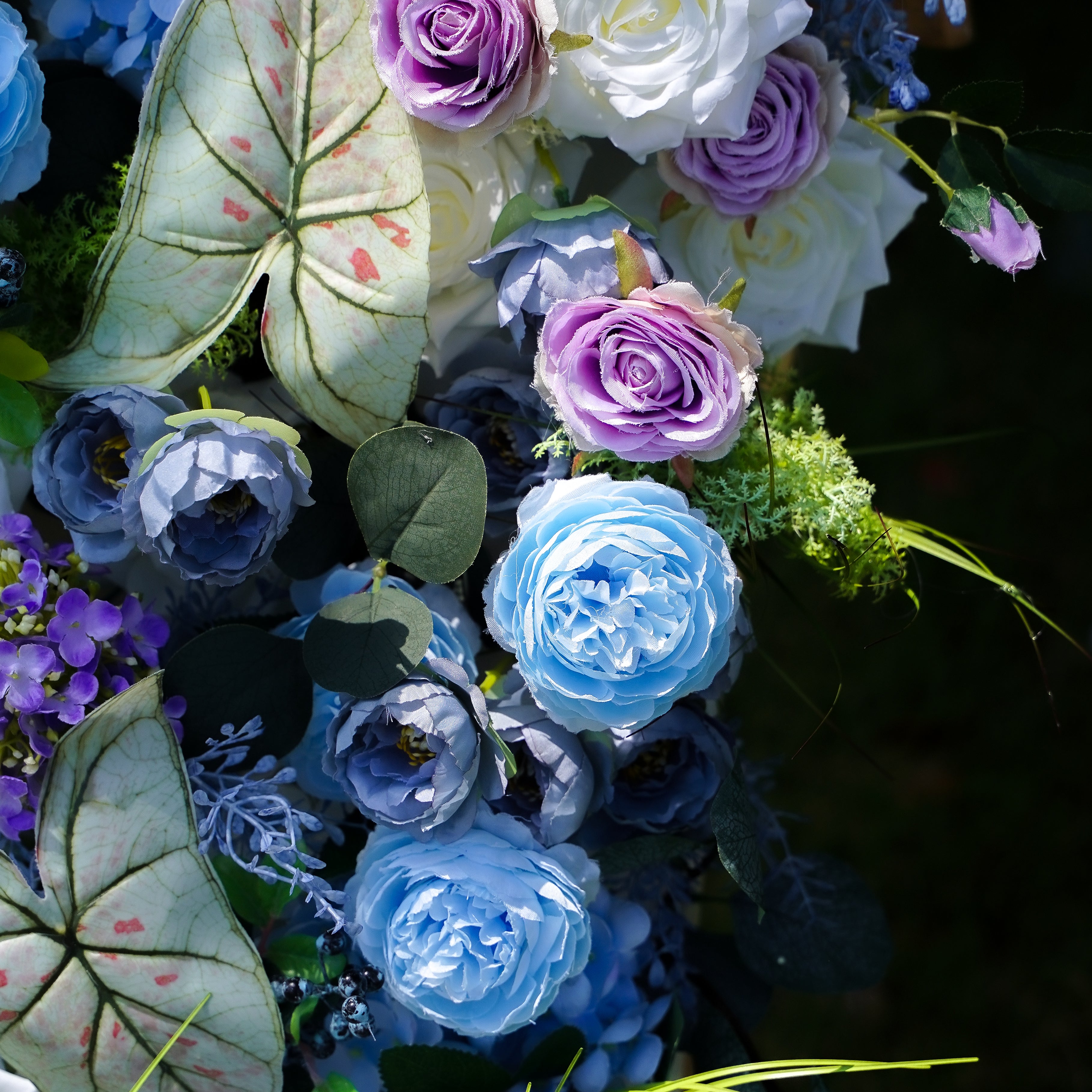 Copy of Geraldine:5D 2023 New Fabric Artificial rolling up curtain flower wall Rose Morning