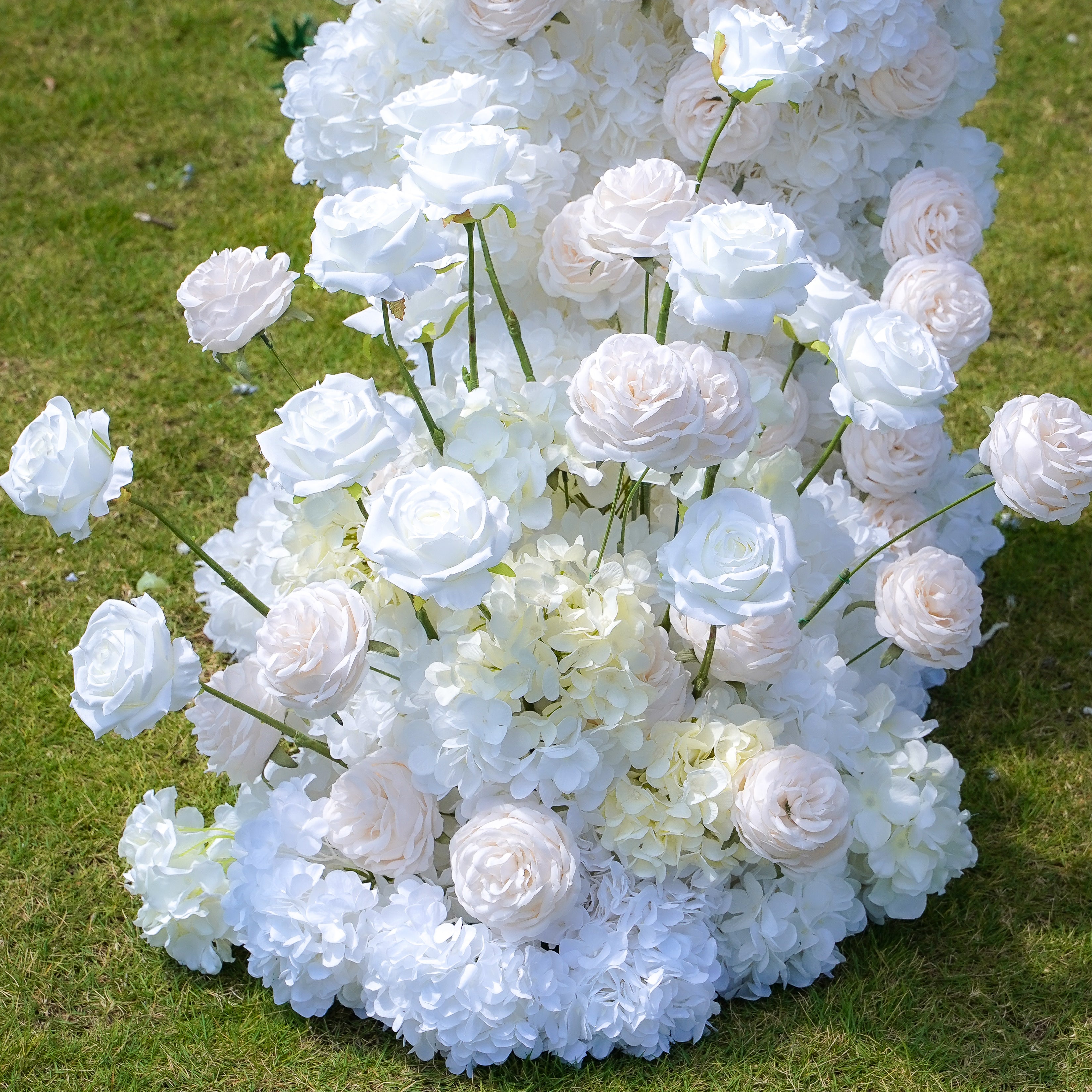 Z013:2023 New Wedding Party Background Floral Arch Decoration Including Frame Rose Morning