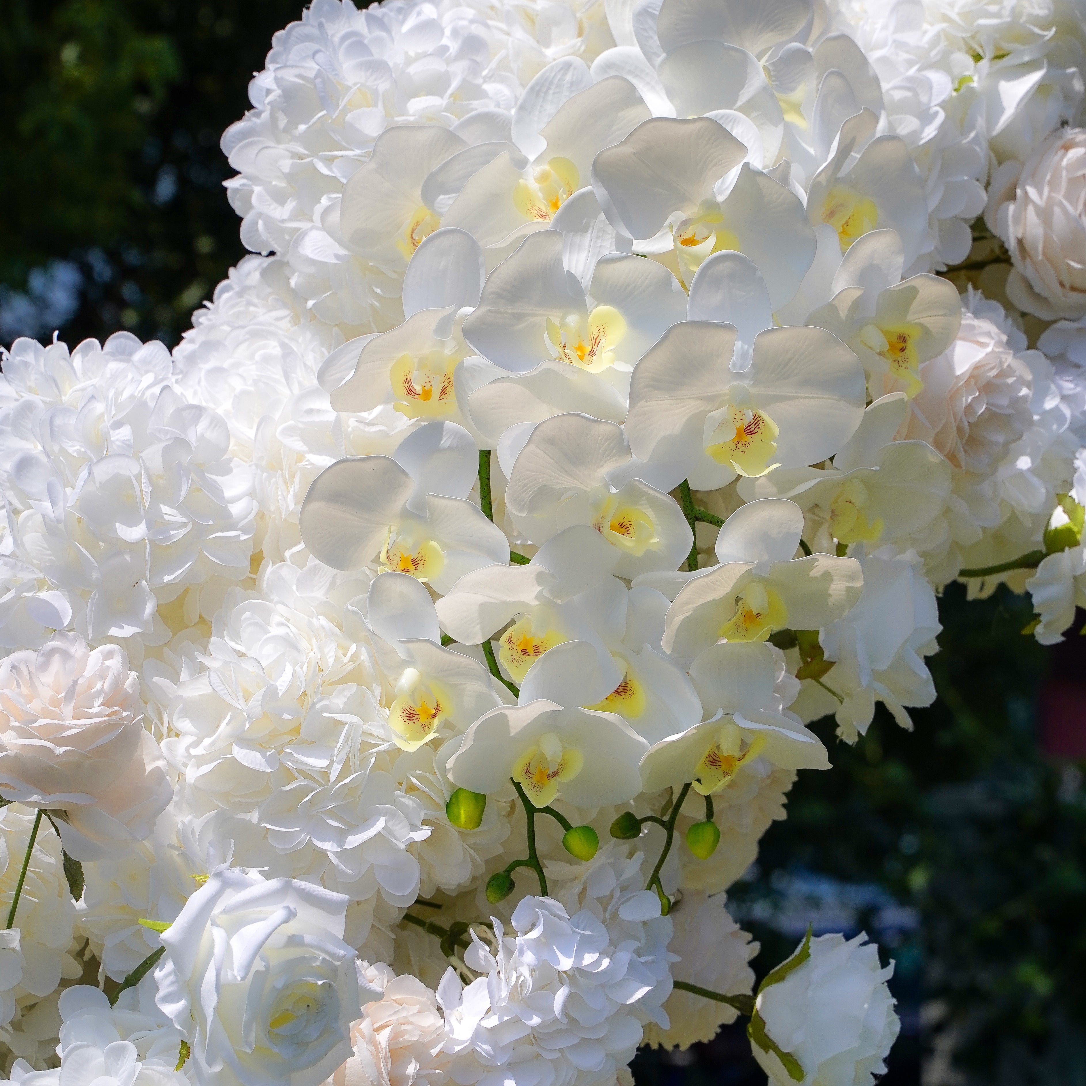 Z013:2023 New Wedding Party Background Floral Arch Decoration Including Frame Rose Morning