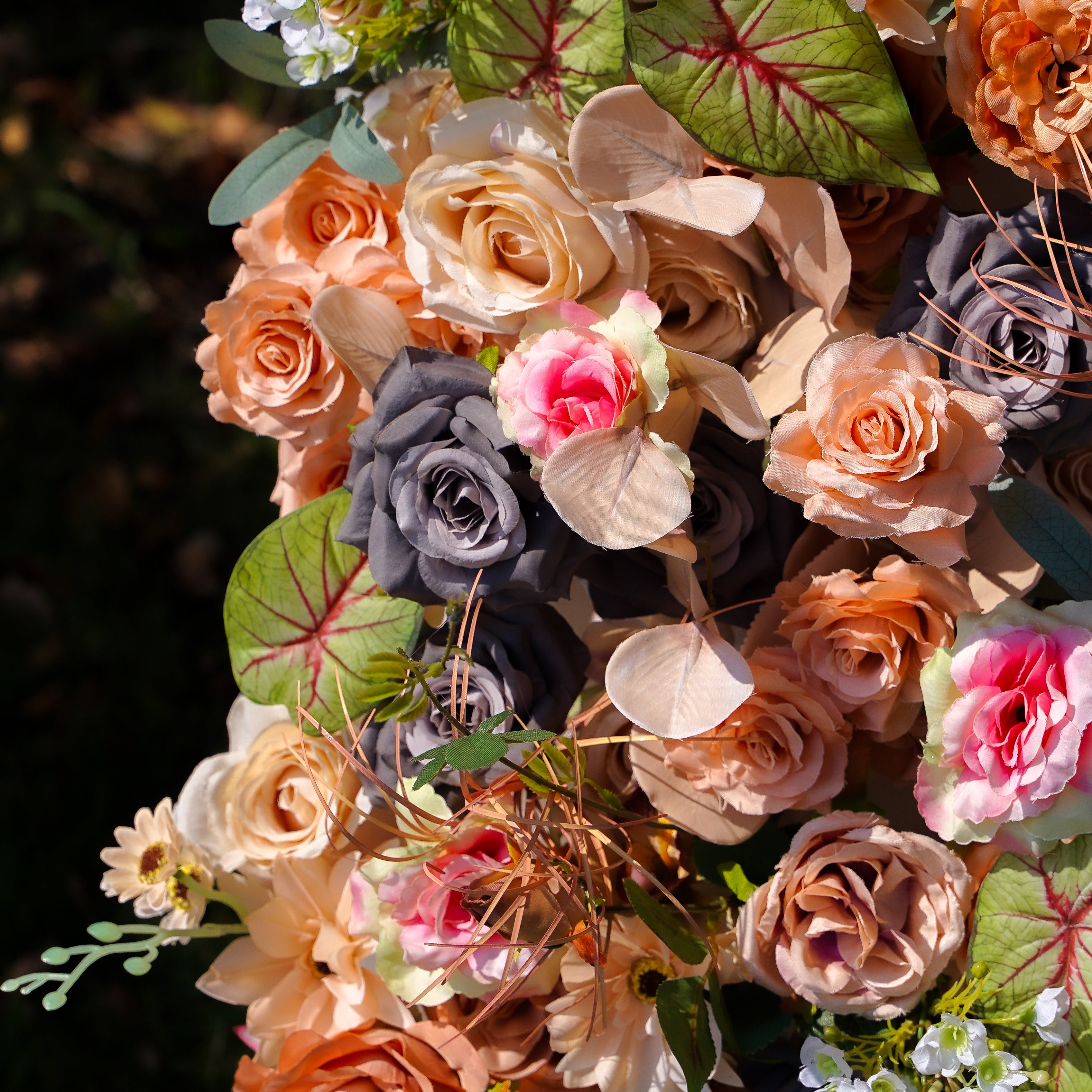 Copy of Ivy:5D 2023 New Fabric Artificial rolling up curtain flower wall Rose Morning