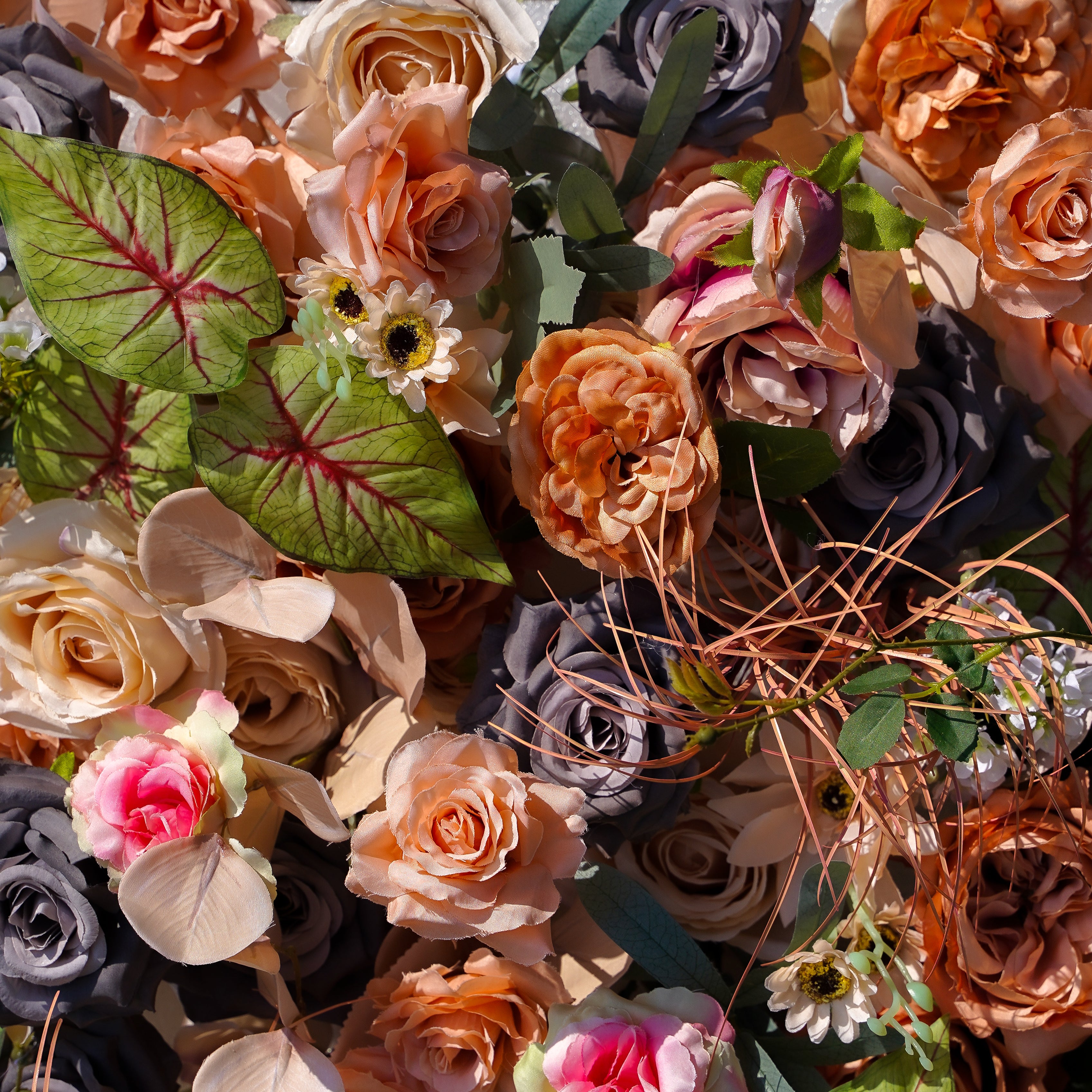Copy of Ivy:5D 2023 New Fabric Artificial rolling up curtain flower wall Rose Morning