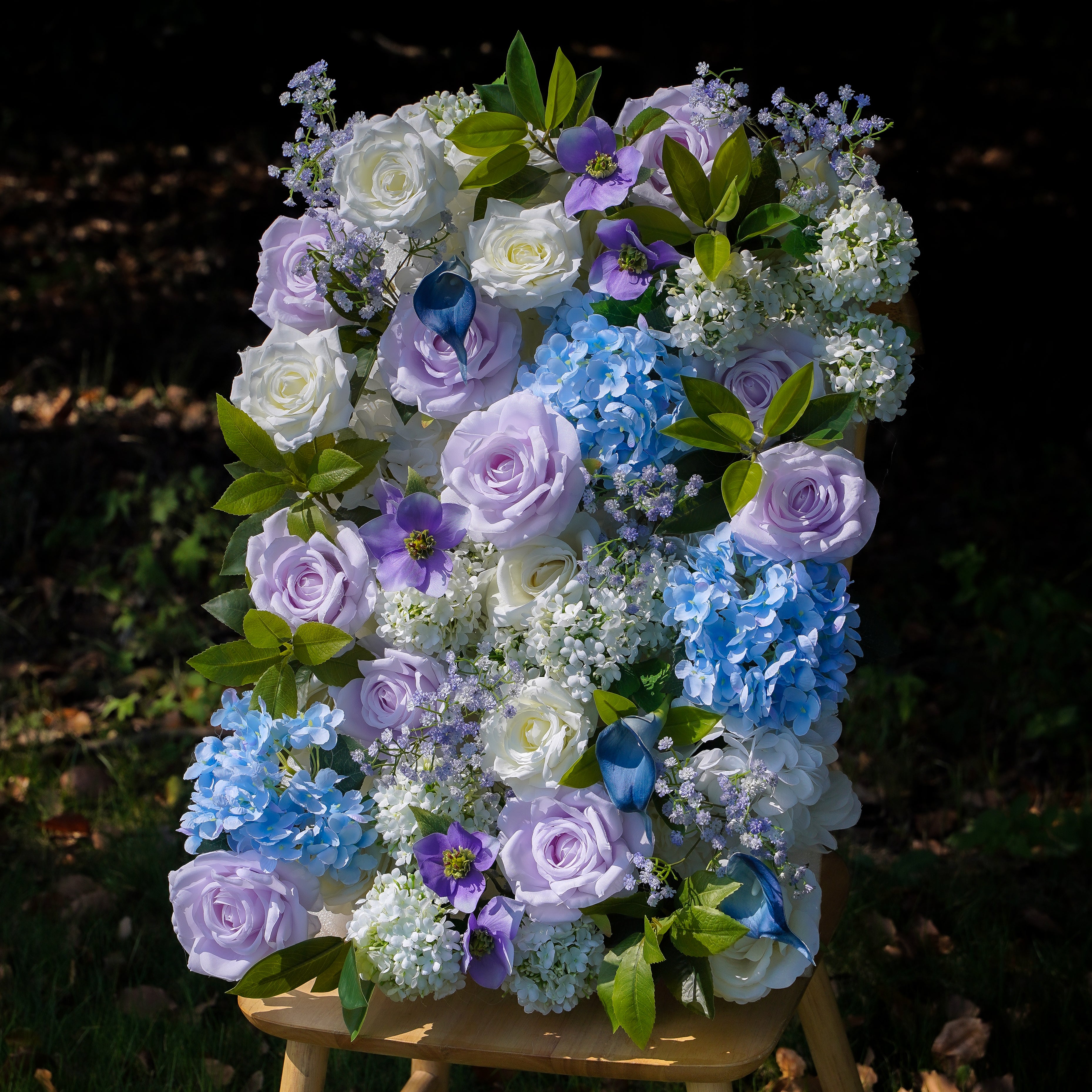 Copy of Jessie:5D 2023 New Fabric Artificial rolling up curtain flower wall Rose Morning