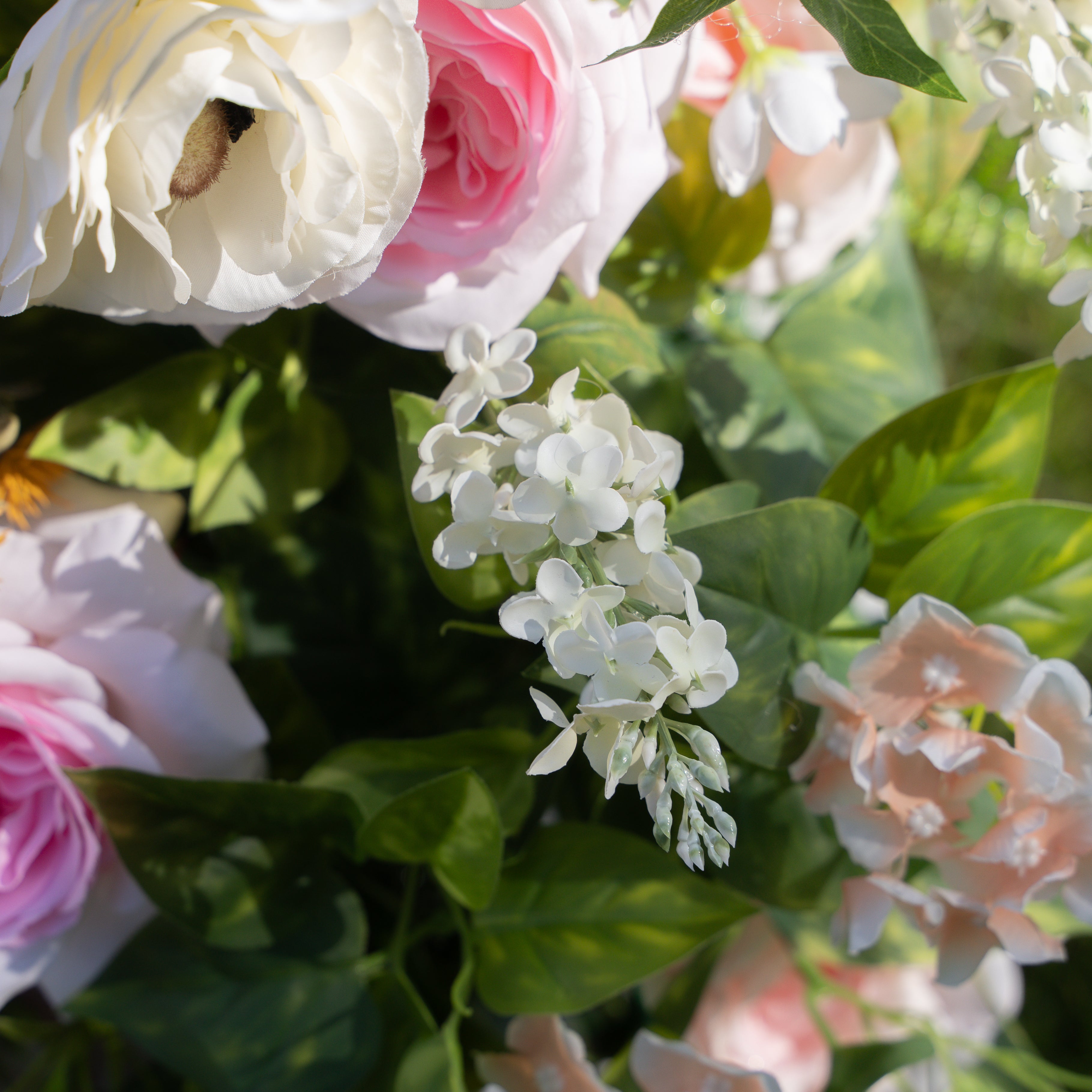 Power:5D Fabric Artificial rolling up curtain flower wall