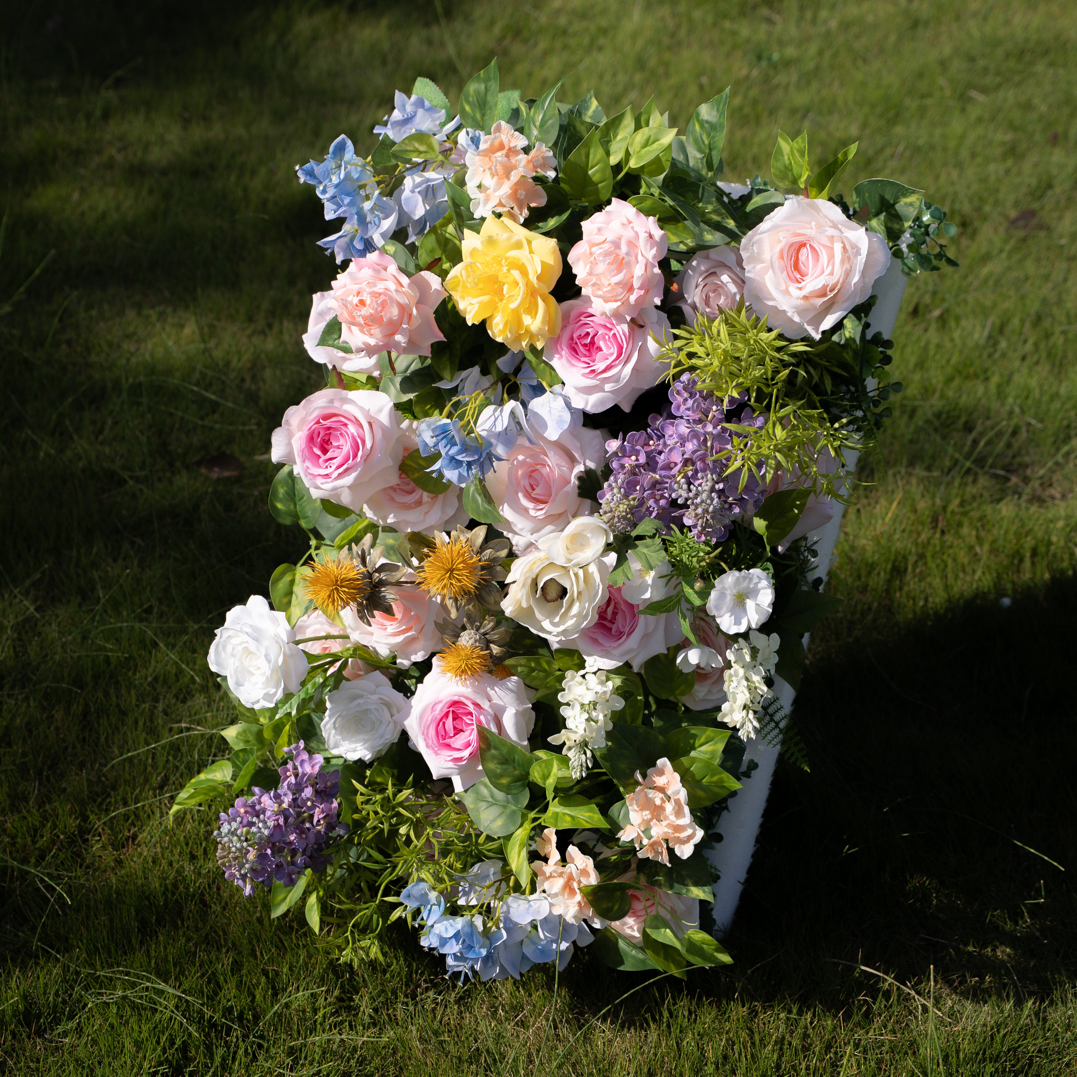 Power:5D Fabric Artificial rolling up curtain flower wall