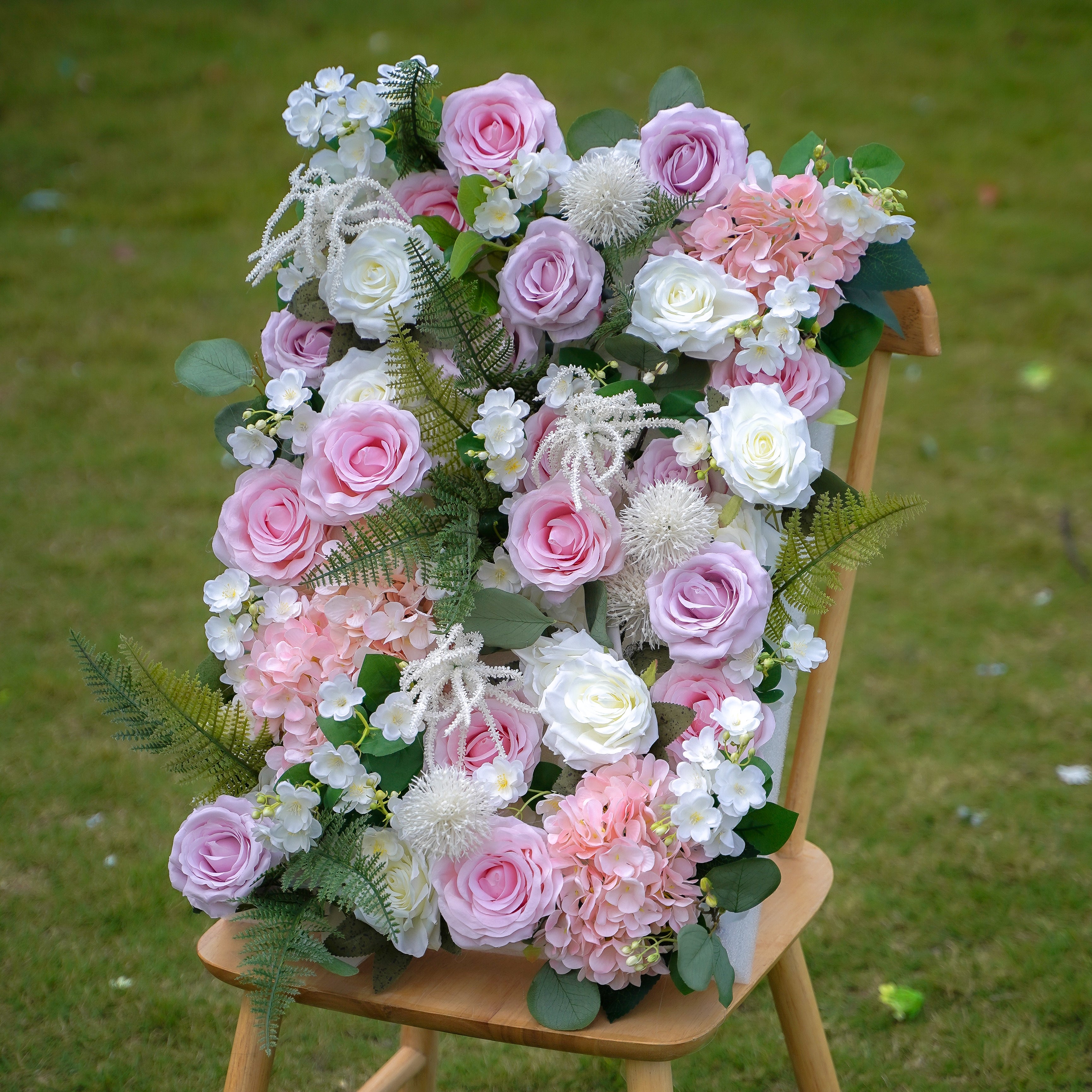katherine:5D 2023 New Fabric Artificial rolling up curtain flower wall Rose Morning