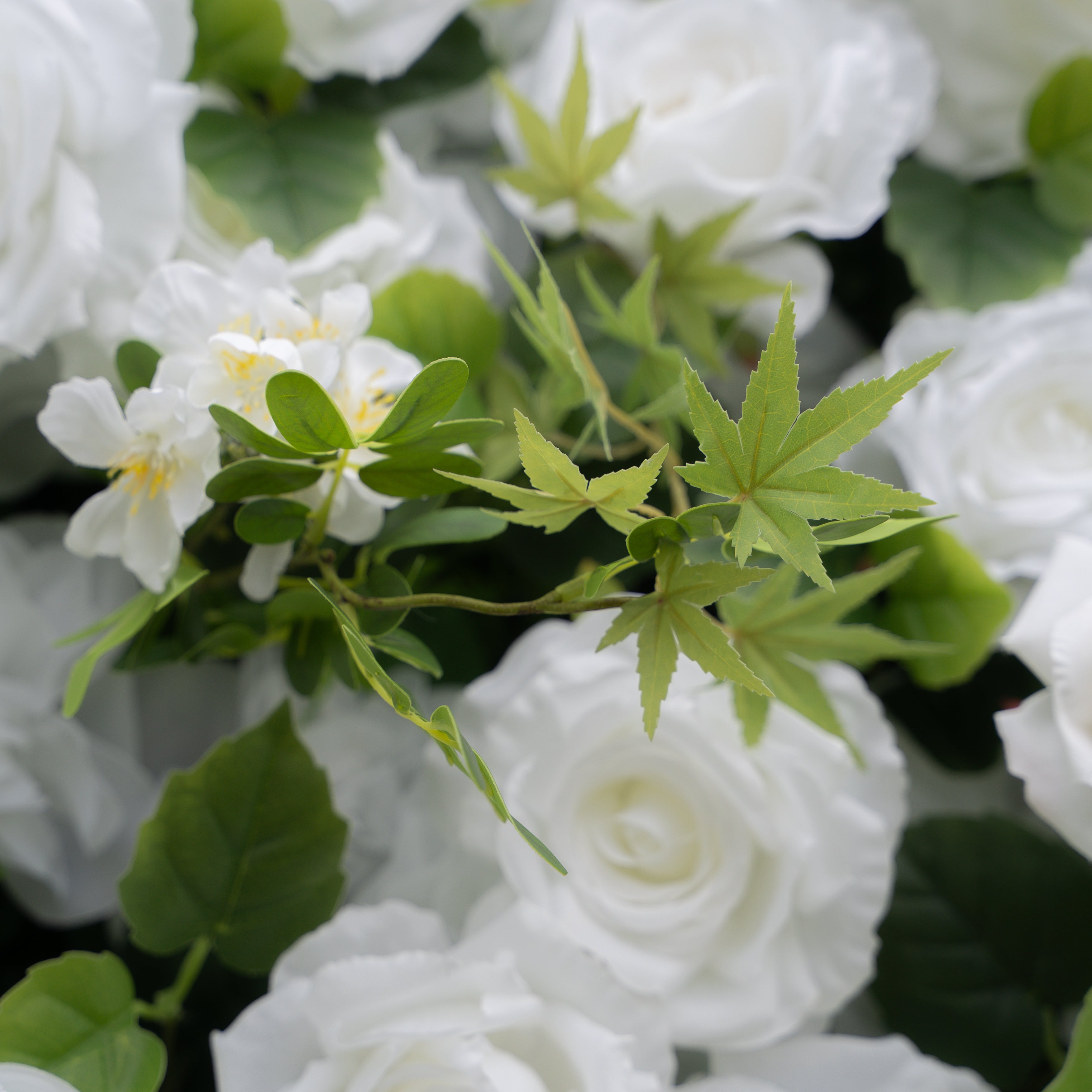 Eira:3D Fabric Artificial rolling up curtain flower wall (In US Stock5-7 Days Delivered)