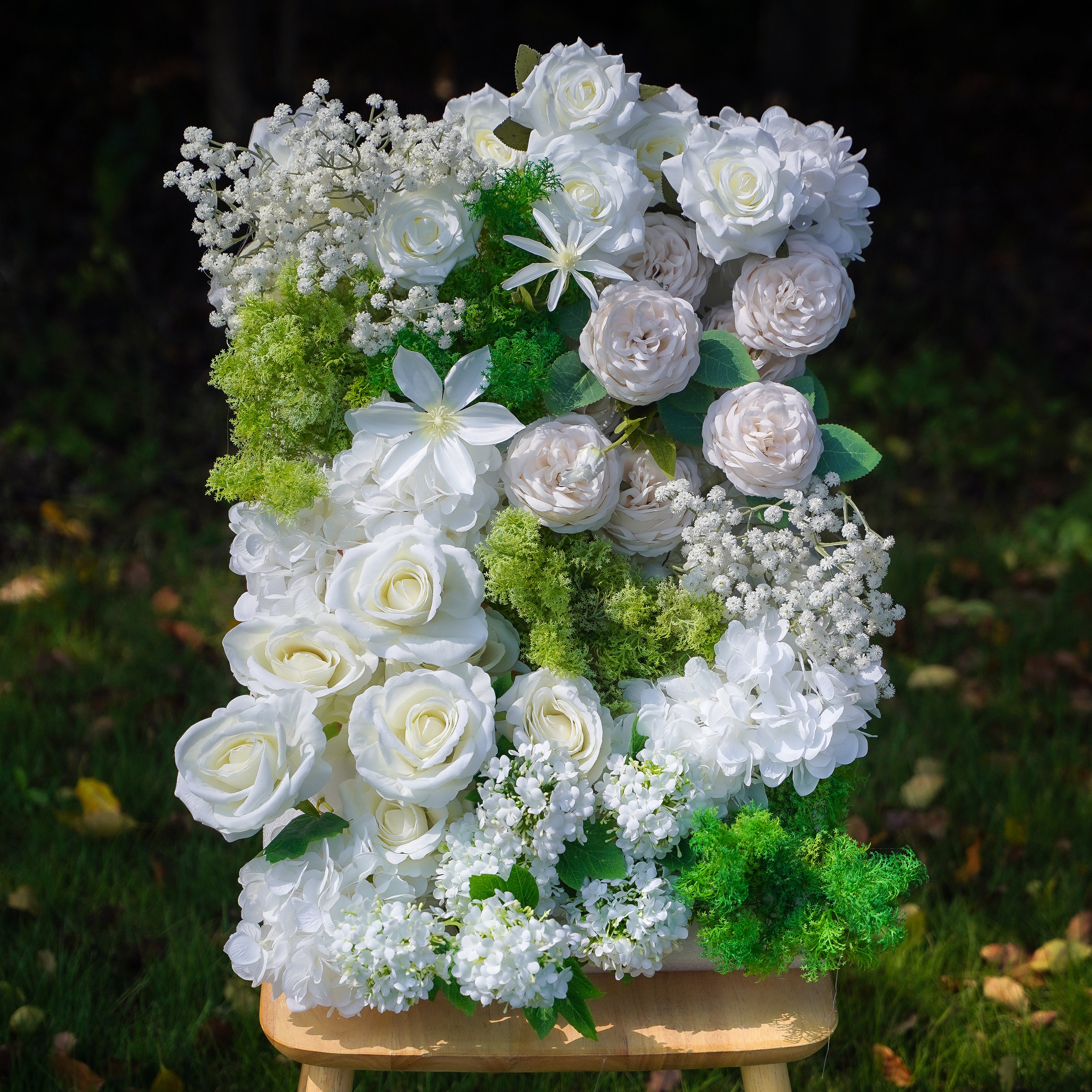 kimberley:5D 2023 New Fabric Artificial rolling up curtain flower wall Rose Morning